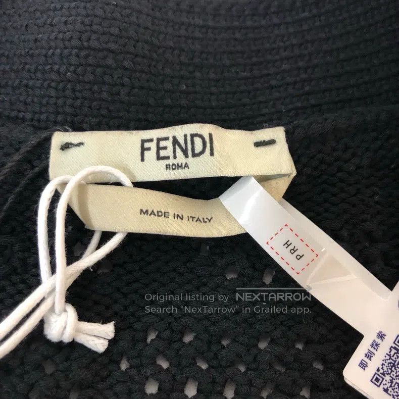 Fendi Fendi FF Cut-Out Printed Cardigan Size XXS / US 00 / IT 34 - 3 Thumbnail