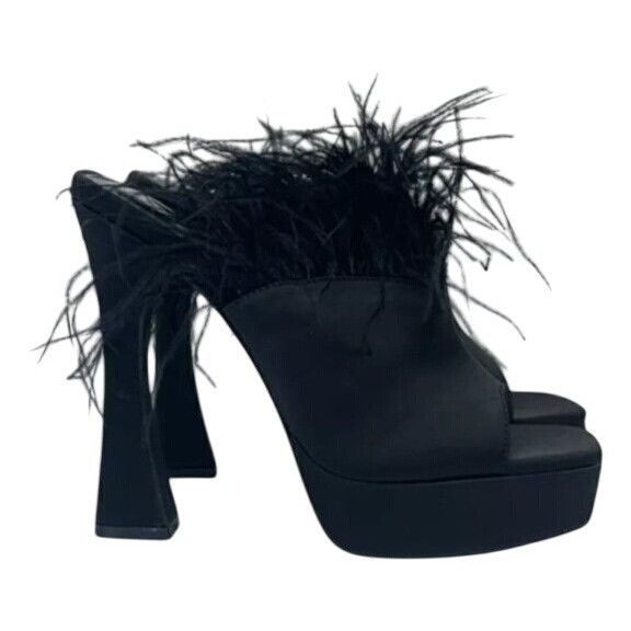 Other OLIVIA FERGUSON / Funkietowe / Black / Feather / Trim Platfo Size US 8.5 / IT 38.5 - 1 Thumbnail