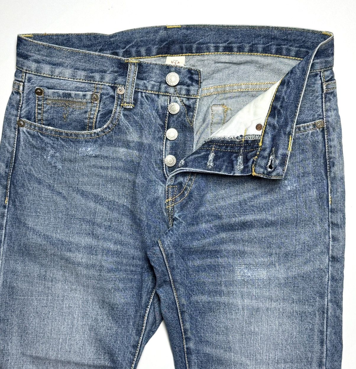 RRL Ralph Lauren RRL - Light wash denim pants Size US 30 / EU 46 - 16 Thumbnail