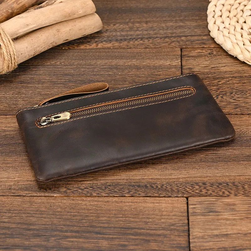 Leather × Vintage Leather purse cellphone pouch iphone bag Size ONE SIZE - 4 Thumbnail