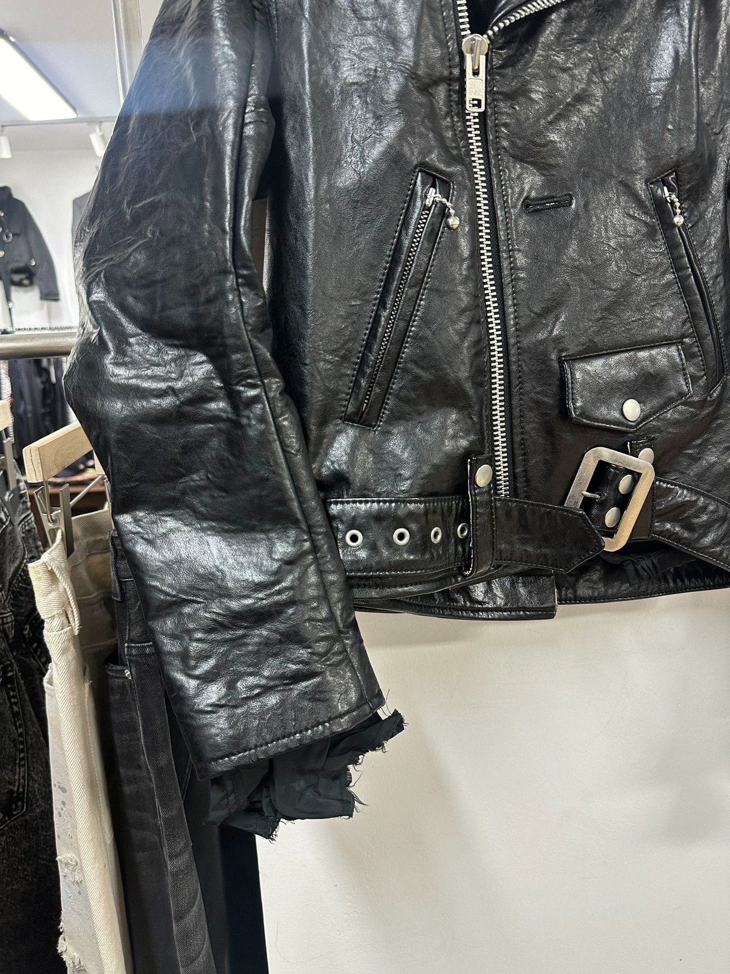 Junya Watanabe Junya Watanabe 07AW Show Deconstructed Leather Jacket XS Size XS / US 0-2 / IT 36-38 - 4 Thumbnail