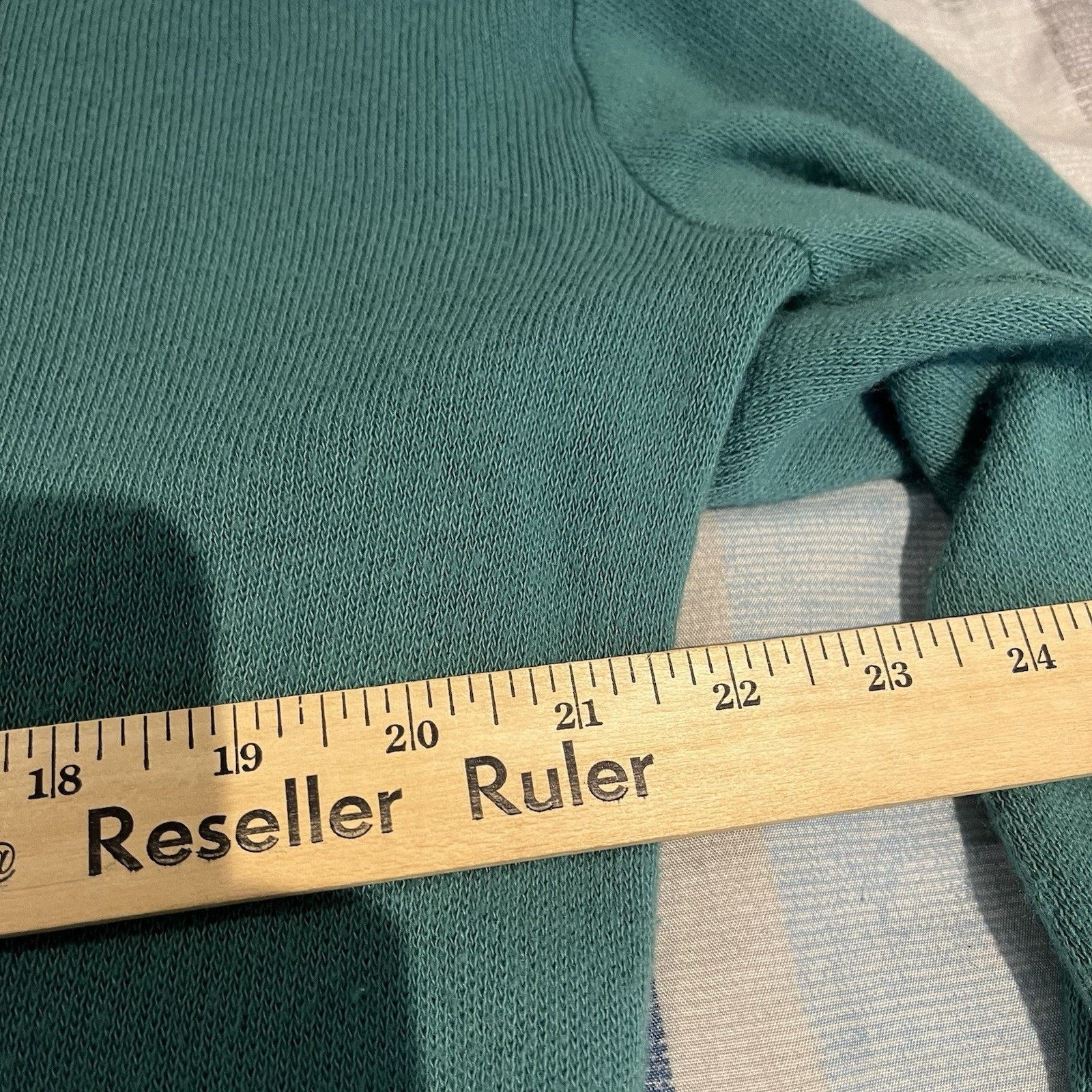 Puritan Puritan men's XL green v-neck 100% Orlon sweater made in USA Size US XL / EU 56 / 4 - 5 Thumbnail