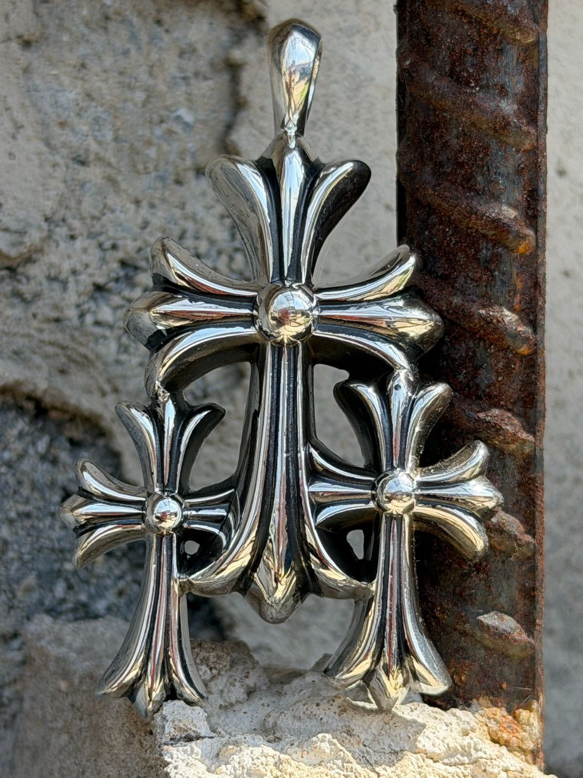 Chrome Hearts Chrome Hearts Triple Cross Pendant Size ONE SIZE - 5 Thumbnail
