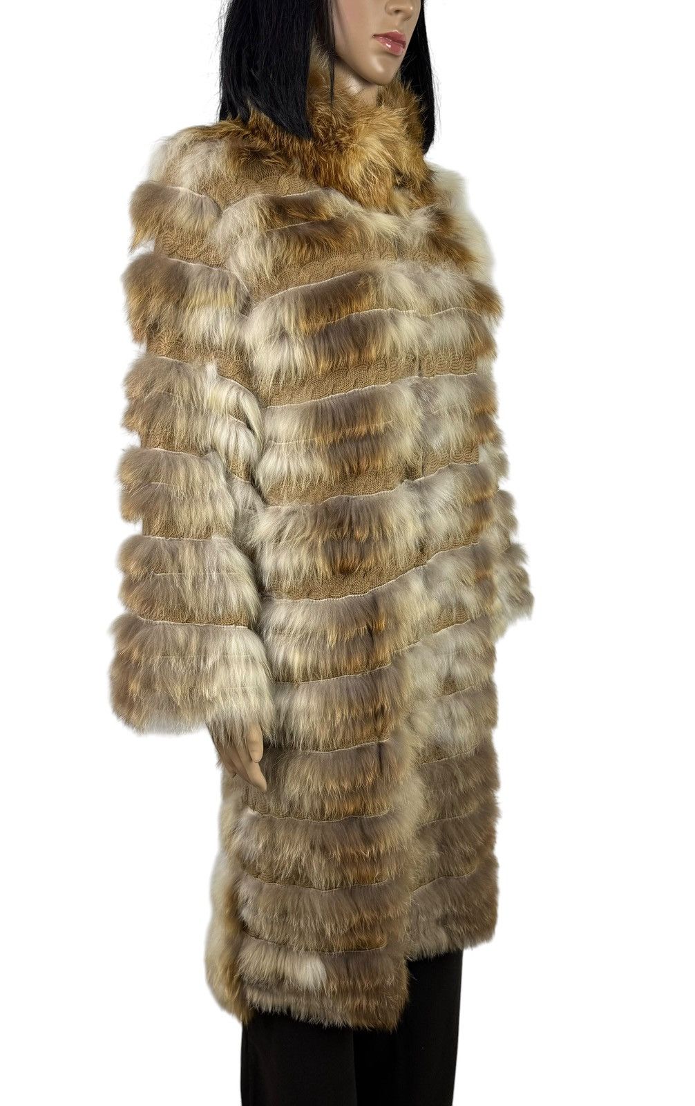 Giorgio Brato Giorgio Brato Fur Real Coat Silk Trim size 42 Size M / US 6-8 / IT 42-44 - 4 Thumbnail