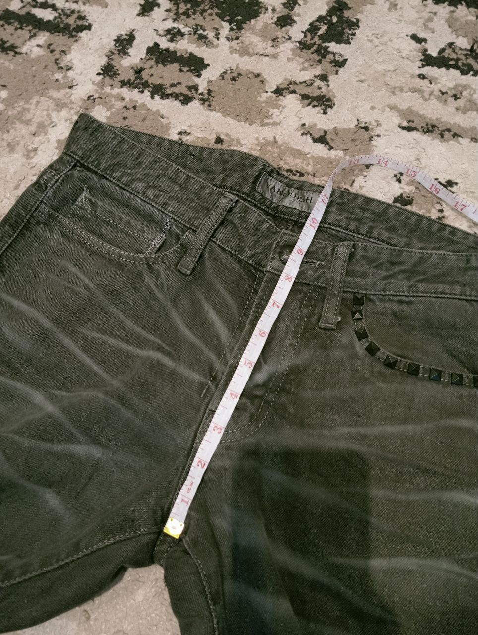 Vanquish VANQUISH JAPAN USED LOOK STUDDED JEANS Size US 32 / EU 48 - 14 Thumbnail