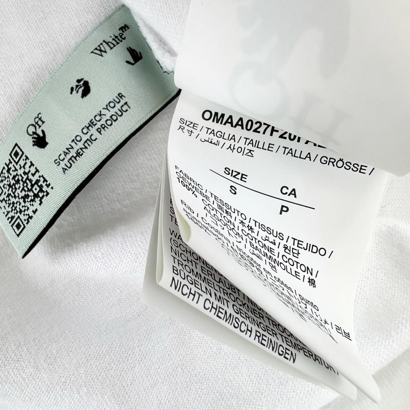 Off-White Off-White Pascal Skeleton White T Shirt Size US S / EU 44-46 / 1 - 4 Thumbnail