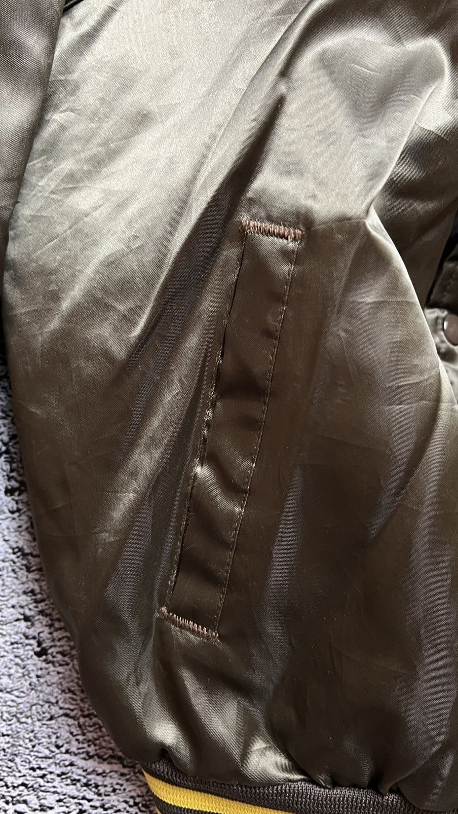Chalk Line VTG 80-90’s Wyoming Cowboys NCAA Chalk Line bomber jacket Size US M / EU 48-50 / 2 - 8 Thumbnail