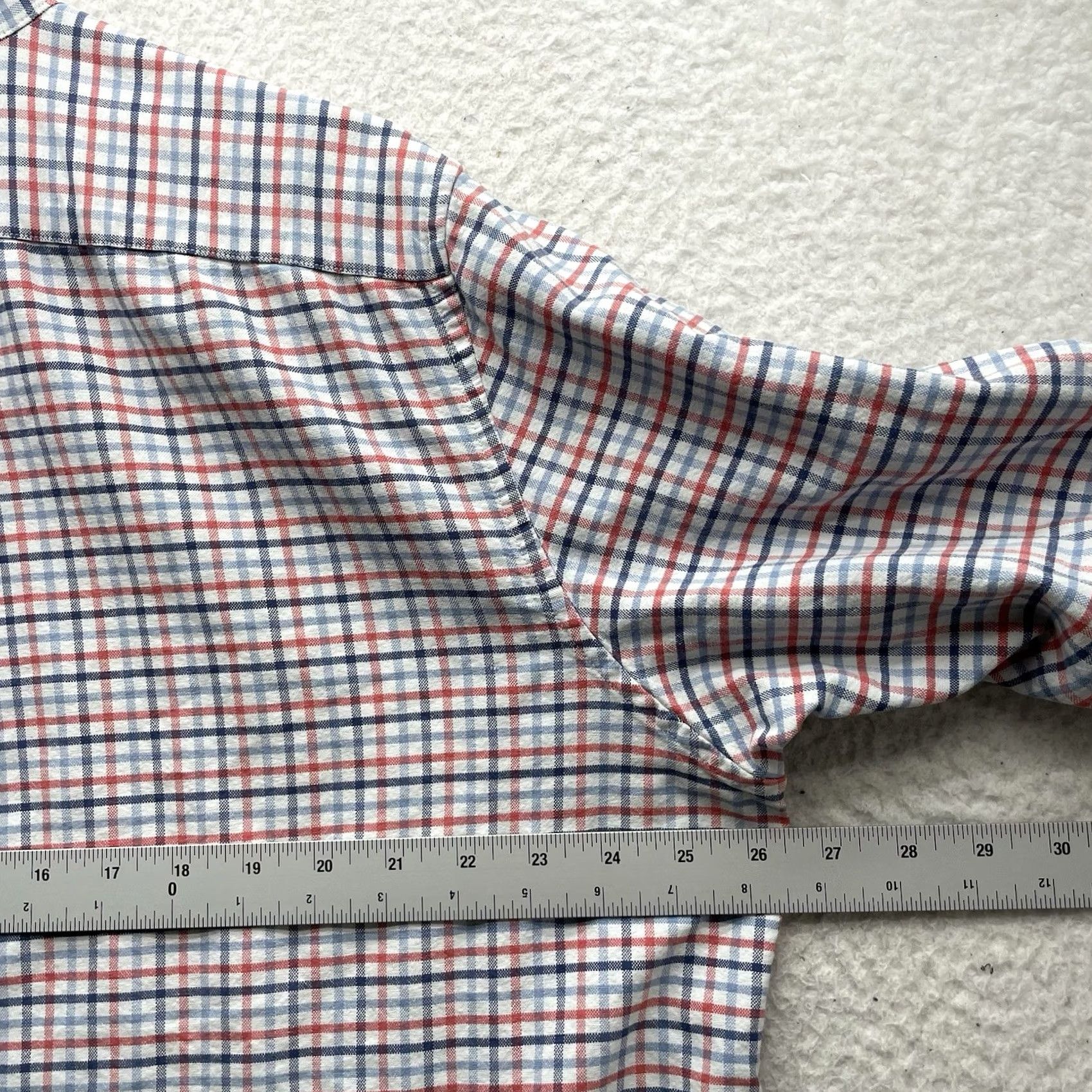 Vineyard Vines Vineyard Vines Murray Shirt Mens XL Slim Fit Blue Orange Tattersall Plaid Button-Up, Multicolor, Classic Preppy, Men Size US XL / EU 56 / 4 - 5 Thumbnail
