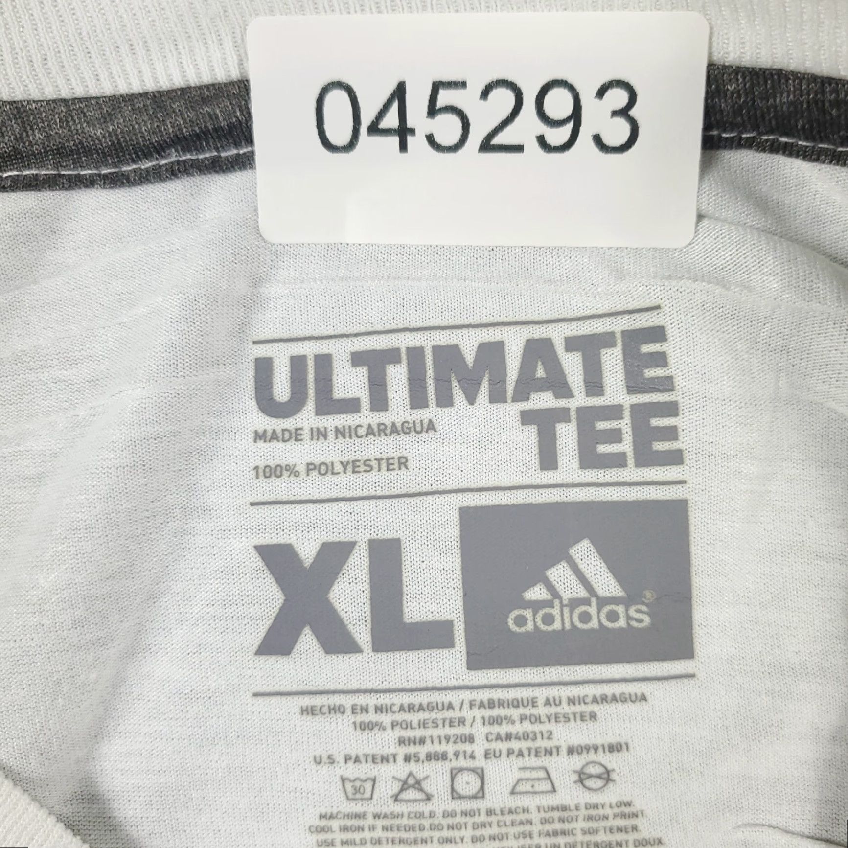 Adidas Adidas T Shirt Mens XL White Kenton Oregon Casual Short Sleeve Crew Neck Logo Cotton Blend Tee Size US XL / EU 56 / 4 - 7 Thumbnail
