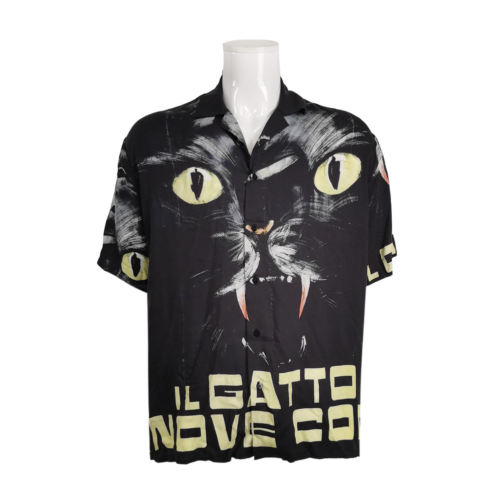 MSGM MSGM x Dario Argento Cat Graphic Shirt Size L Size US L / EU 52-54 / 3 - 1 Thumbnail