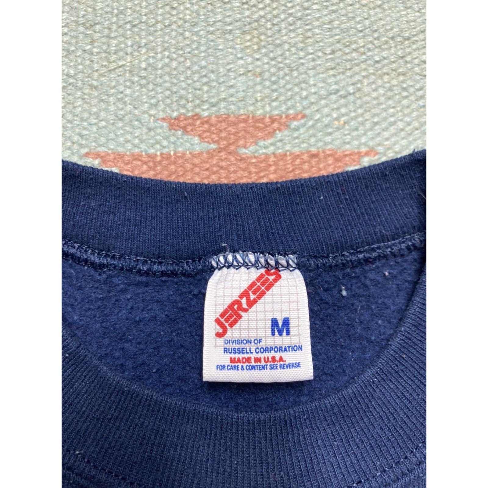 Vintage VINTAGE Christmas Sweatshirt Women Medium Blue Holiday Pullover Size M / US 6-8 / IT 42-44 - 3 Thumbnail