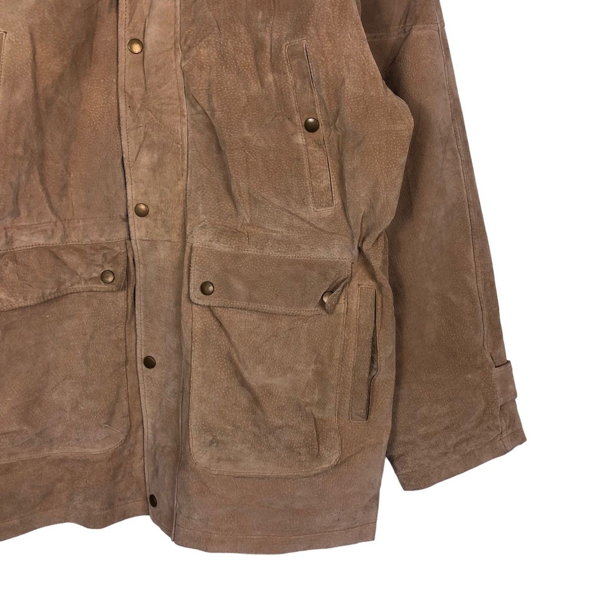 Japanese Brand 🔥Vintage Leather Jacket Biker Fiona Macphail Cargo Pockets Size US L / EU 52-54 / 3 - 5 Thumbnail
