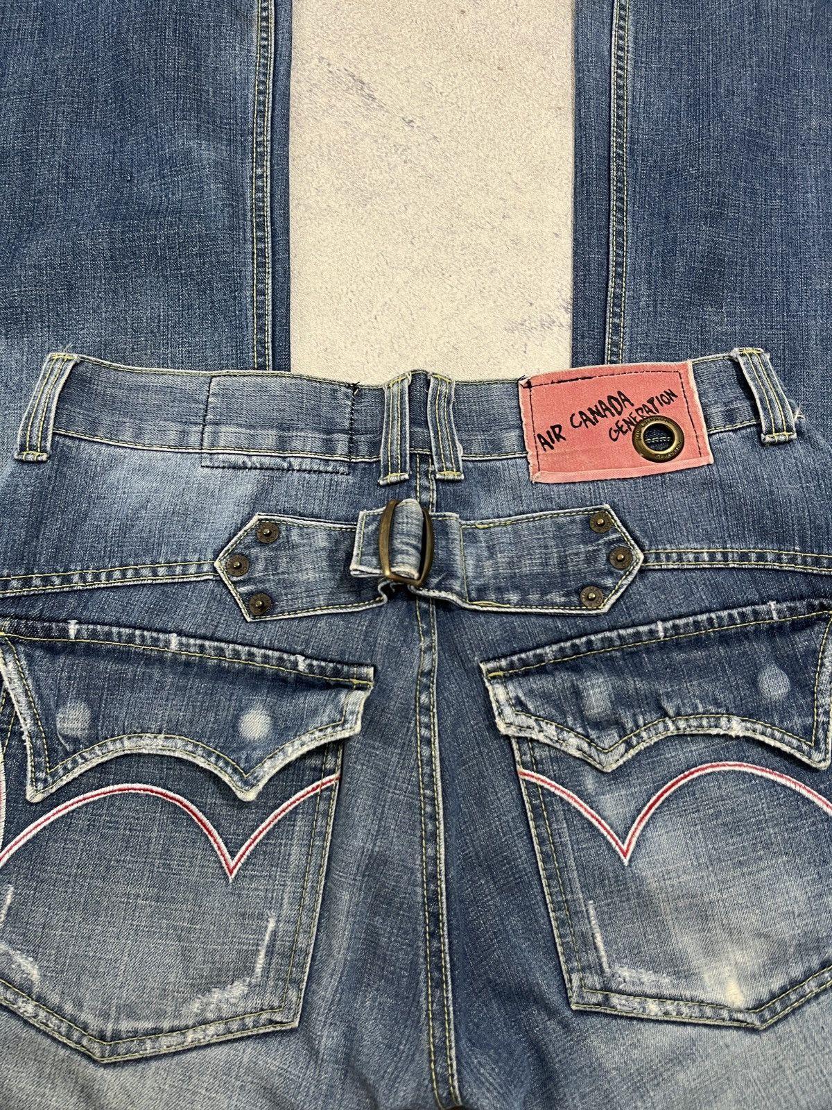 Vintage Air Canada “ Buckle Back “ Bootcut Jeans Size US 32 / EU 48 - 3 Thumbnail
