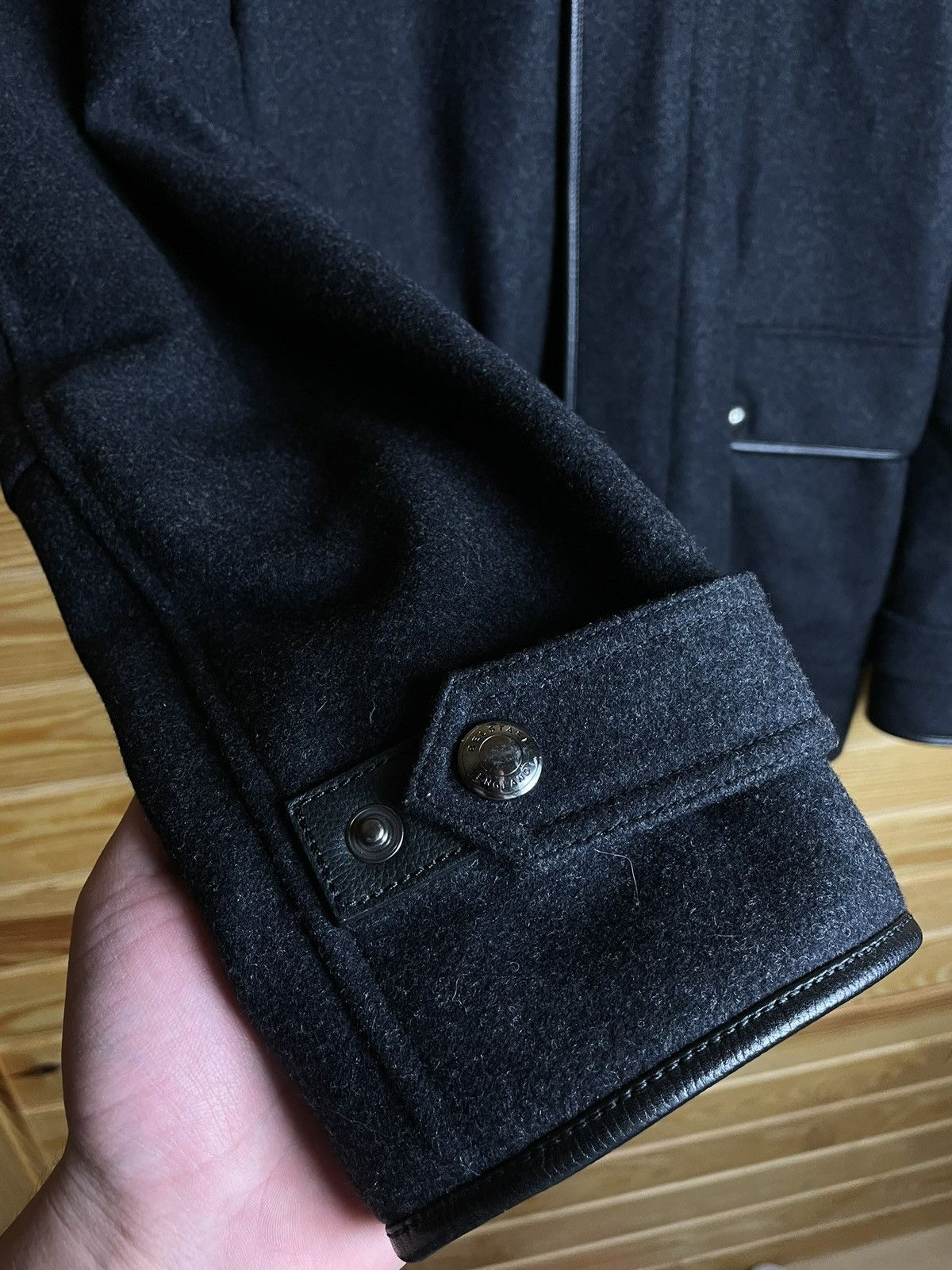 Belstaff × Designer Belstaff Mens Wool Hooded Jacket Made In Italy Size US L / EU 52-54 / 3 - 4 Thumbnail