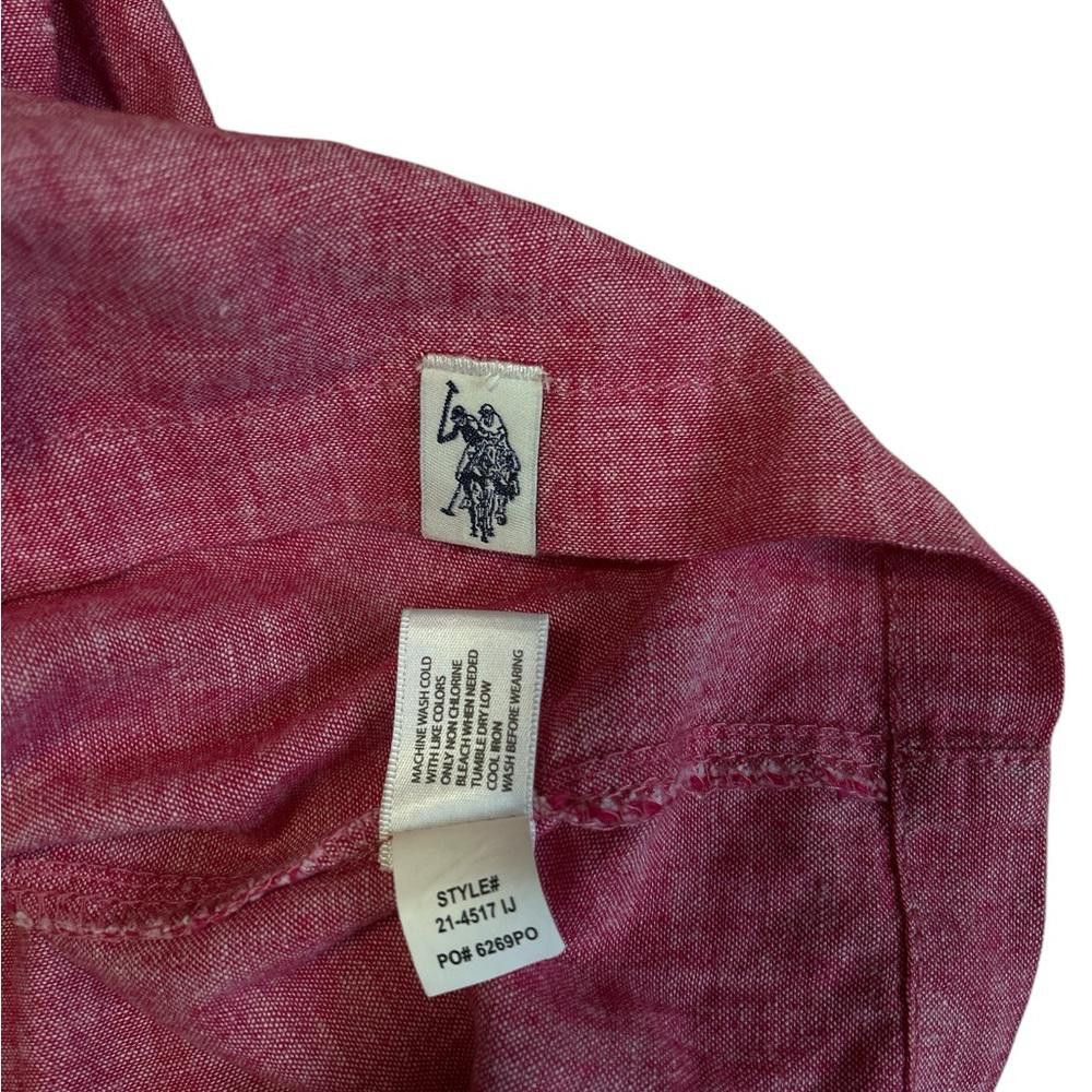 U.S. Polo Assn. U.S. Polo Assn. Pink Linen Button-Down Dress - Size Small Size S / US 4 / IT 40 - 3 Thumbnail