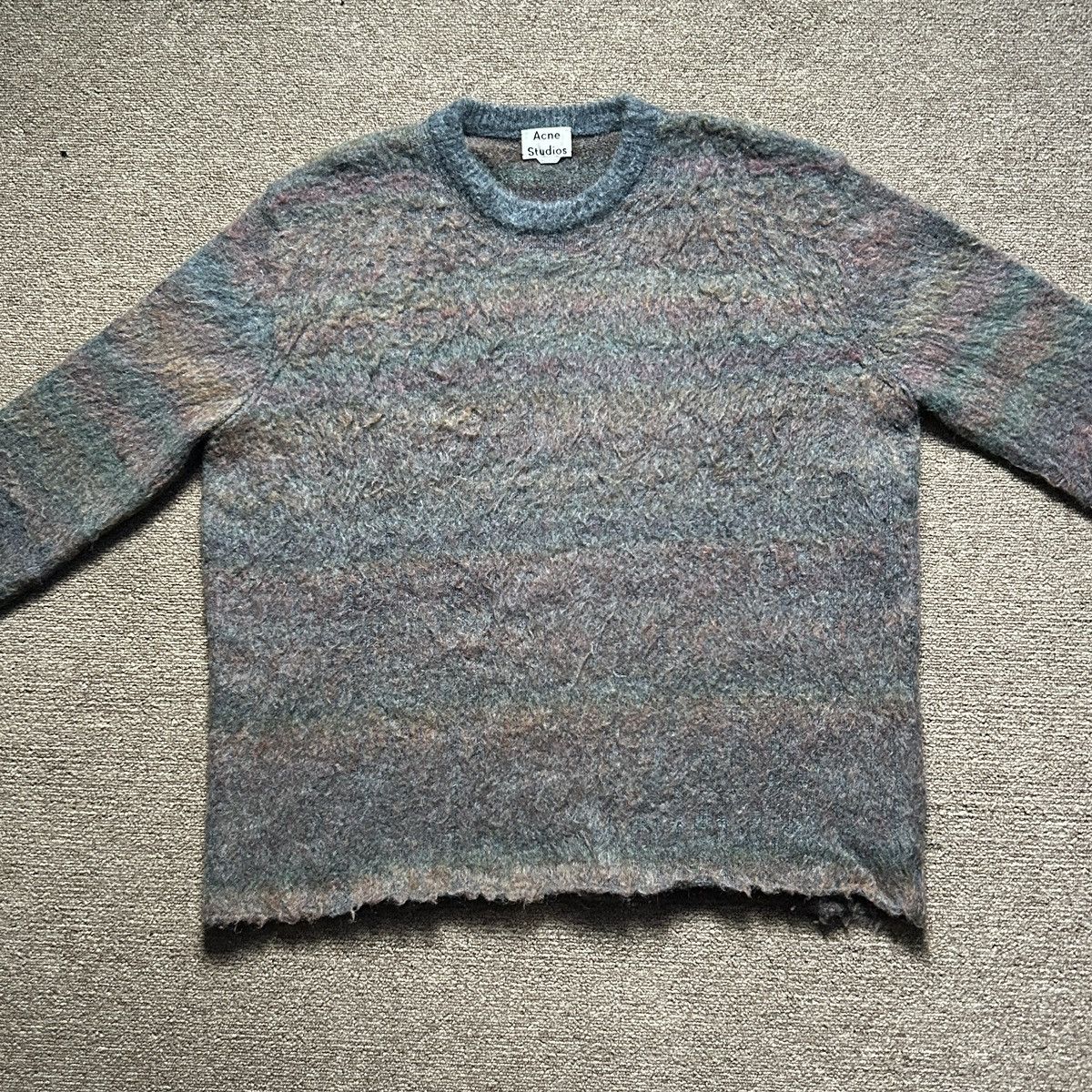 Acne Studios mohair multicolor sweater Size US XL / EU 56 / 4 - 2 Thumbnail