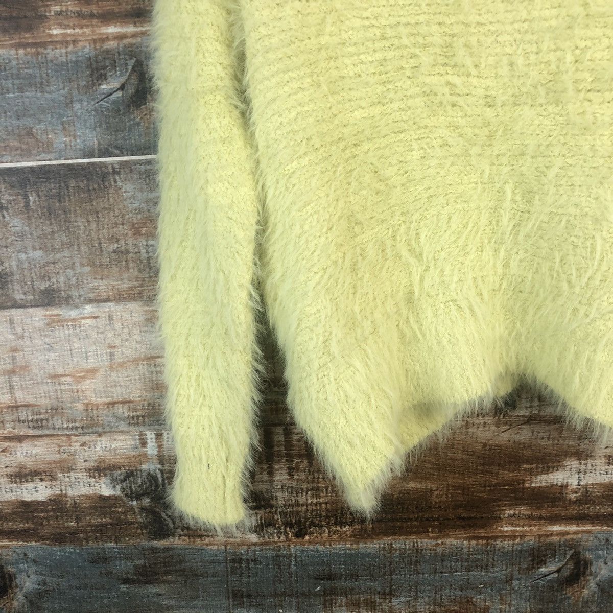 Vintage DL Choco Raffine Yellow Mohair Knitwear #C541 Size M / US 6-8 / IT 42-44 - 15 Thumbnail