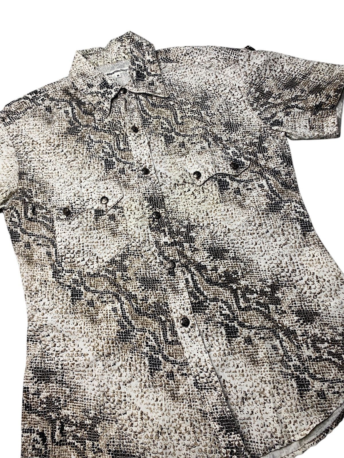 14th Addiction 2000's Semantic Design Snakeskin Pattern Shirts Size US M / EU 48-50 / 2 - 4 Thumbnail