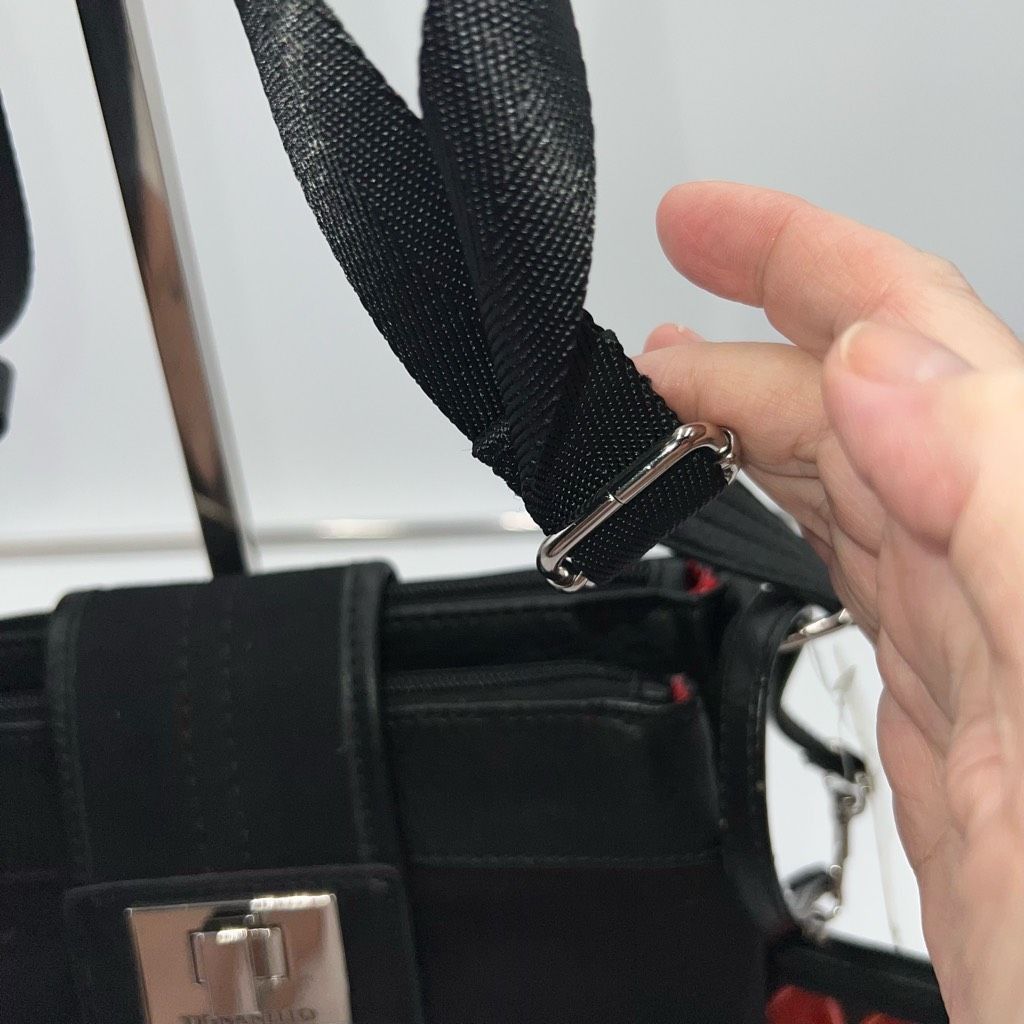 Other Tignanello Utility II Black Canvas and Leather Crossbody with Pouch Size ONE SIZE - 9 Thumbnail
