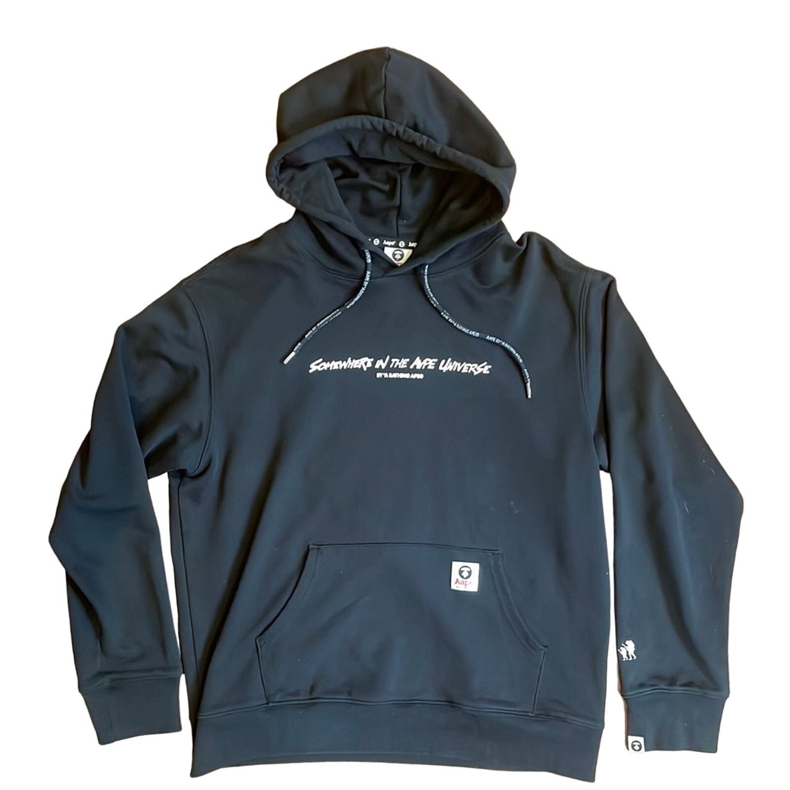 image of Somewhere In The Aape Universe Hoodie in Black, Men's (Size 2XL)