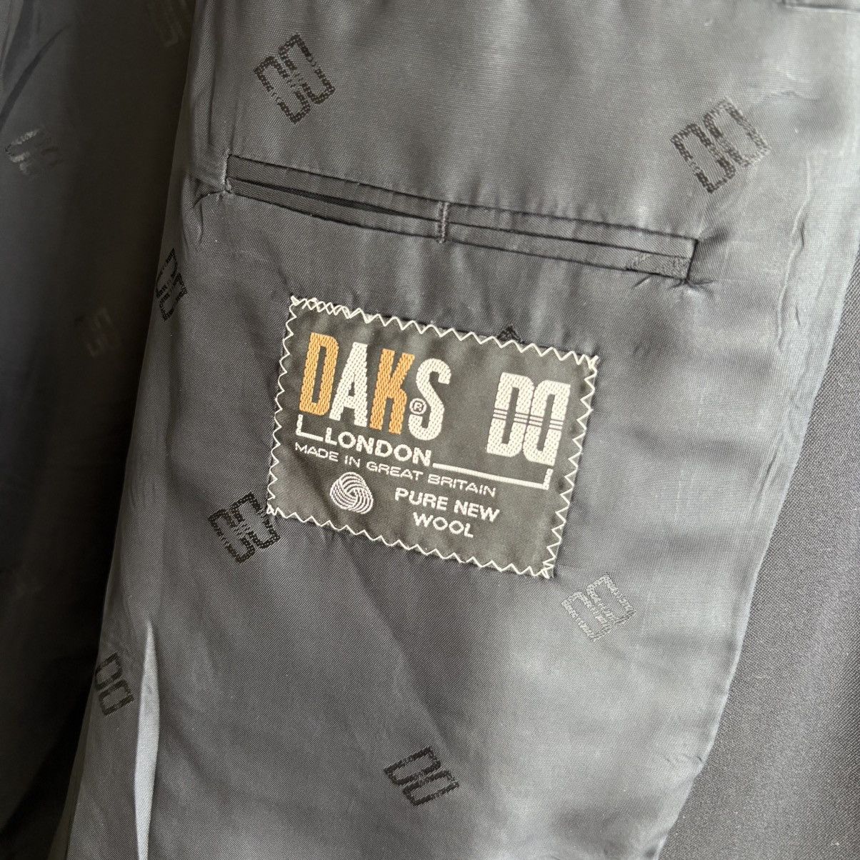 DAKS DAKS London Blazer Dark Blue Vintage Size 40L - 3 Thumbnail
