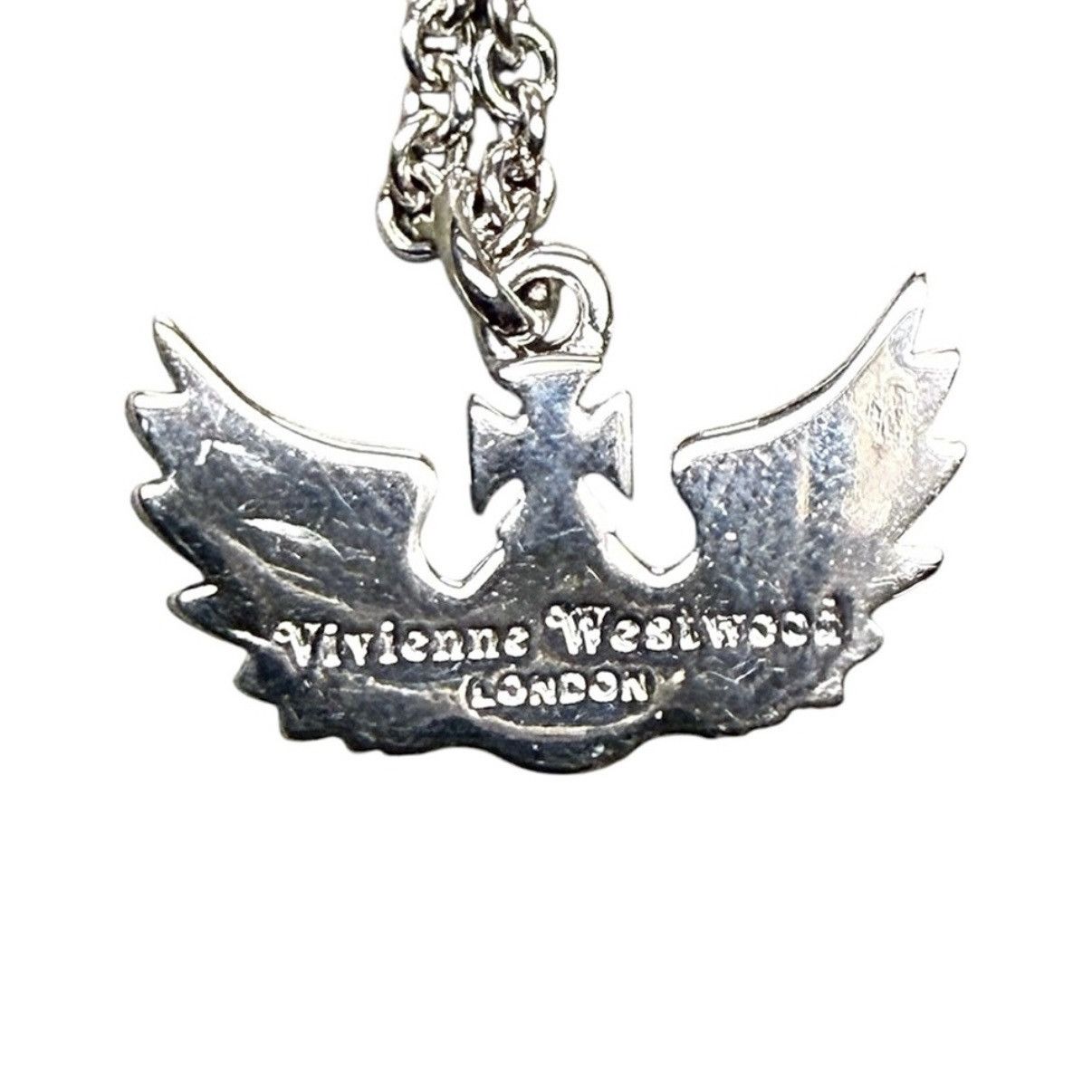 Vivienne Westwood VIVIENNE WESTWOOD Silver Multicolor Winged Saturn Necklace Size ONE SIZE - 3 Thumbnail