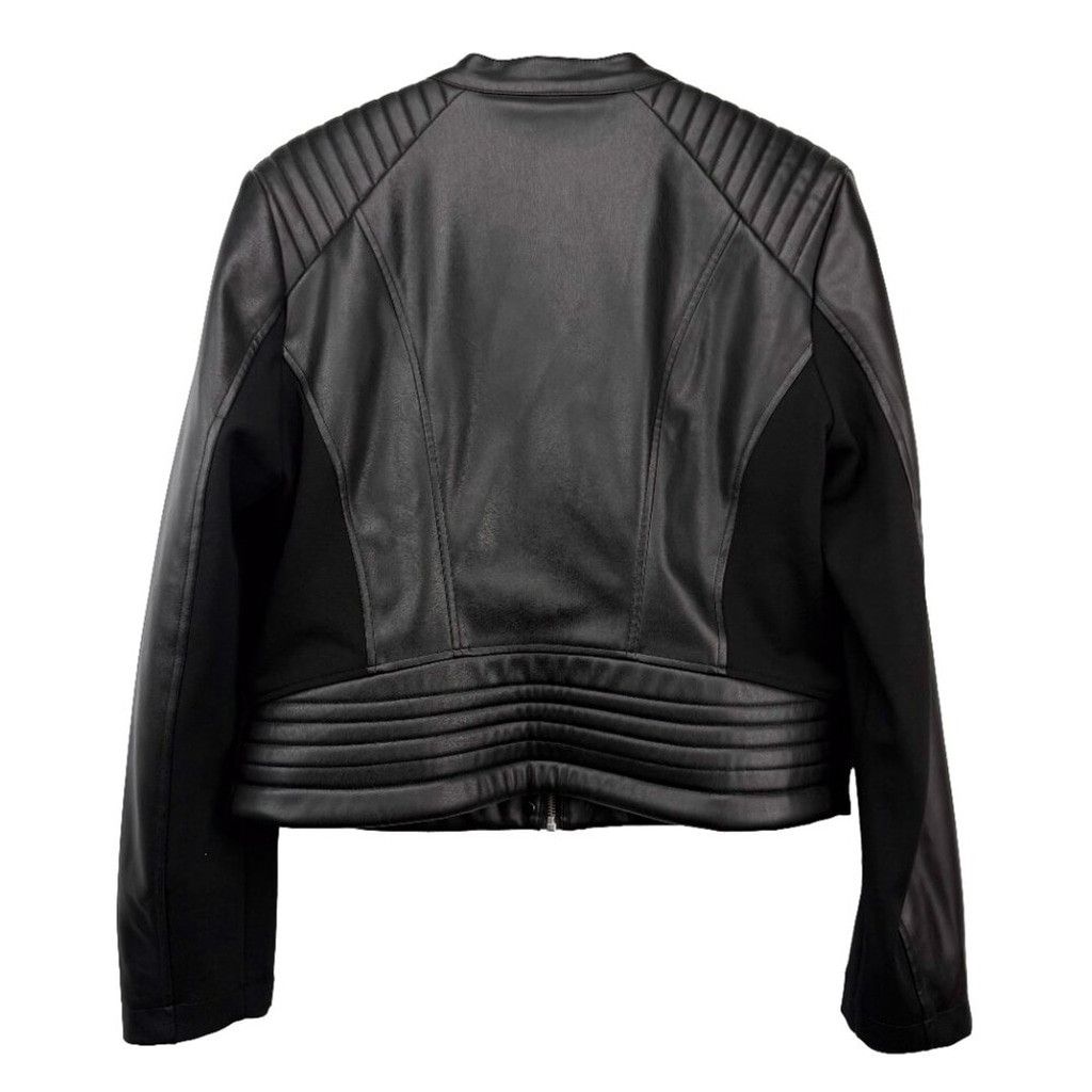 Guess GUESS NWOT Fiammetta Faux Leather Jet Black Jacket Size XL Size XL / US 12-14 / IT 48-50 - 5 Thumbnail