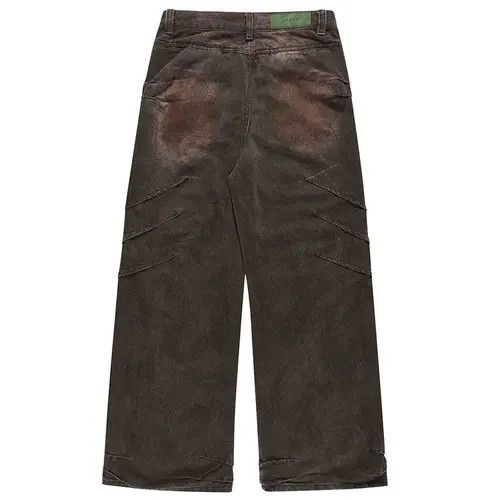 Japanese Brand Kawasaki x ishi Vtg Baggy Jeans Denim Loose Size US 29 - 3 Thumbnail