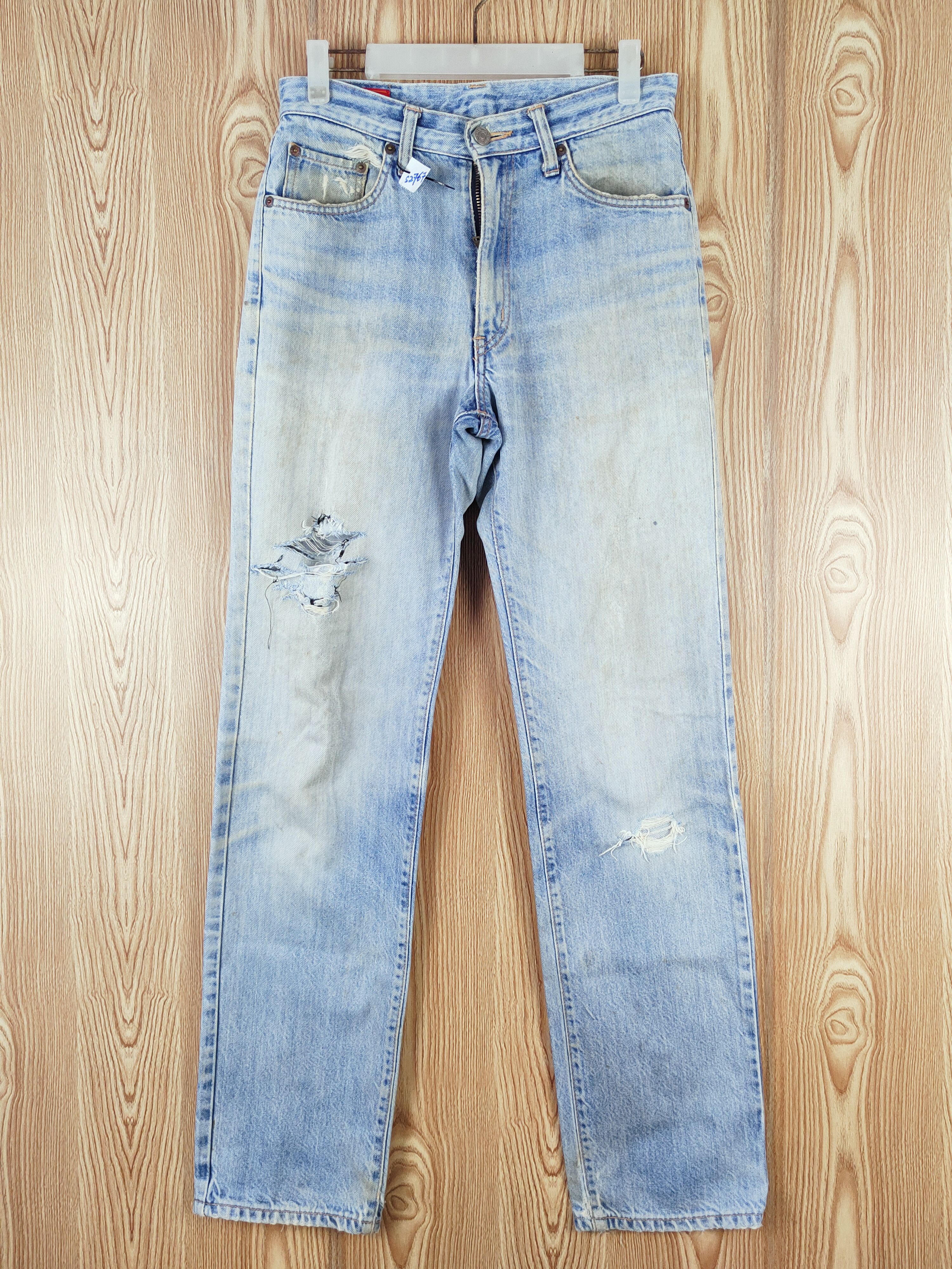 Edwin Edwin Blue Distressed Ripped Jeans #S2767 Size US 29 - 1 Thumbnail