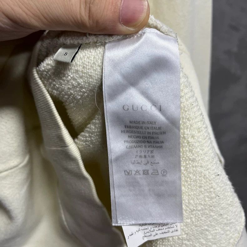 Gucci Gucci The latest beige vintage belt printed logo hoodie 250 Size US S / EU 44-46 / 1 - 5 Thumbnail