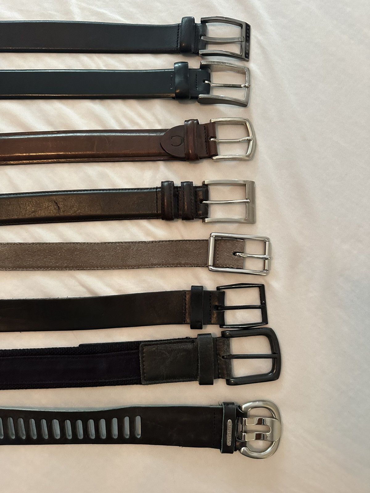 Designer belt lot Boss Canali Allen Edmonds