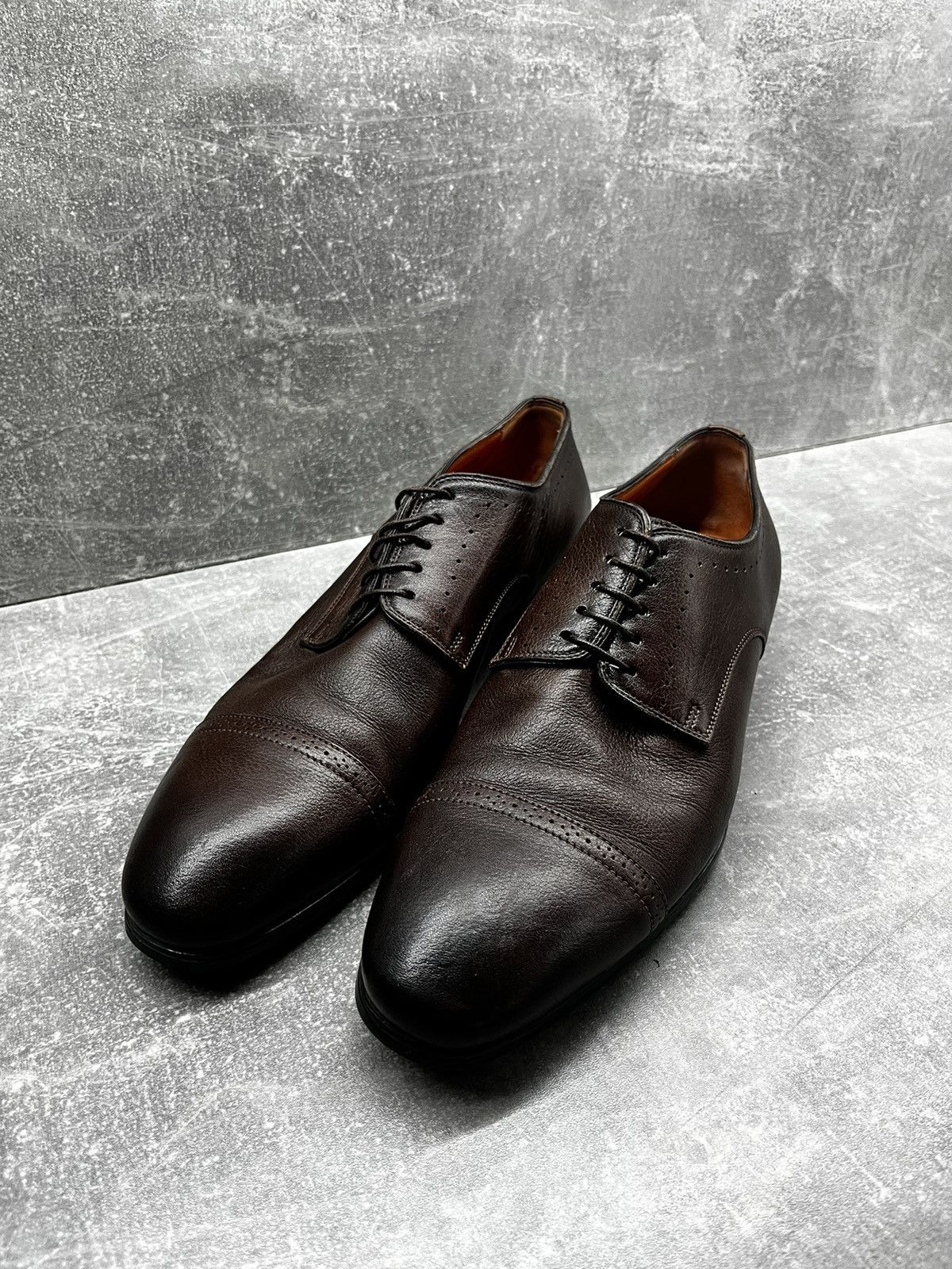 Leather × Santoni Santoni Size US 9 / EU 42 - 5 Thumbnail