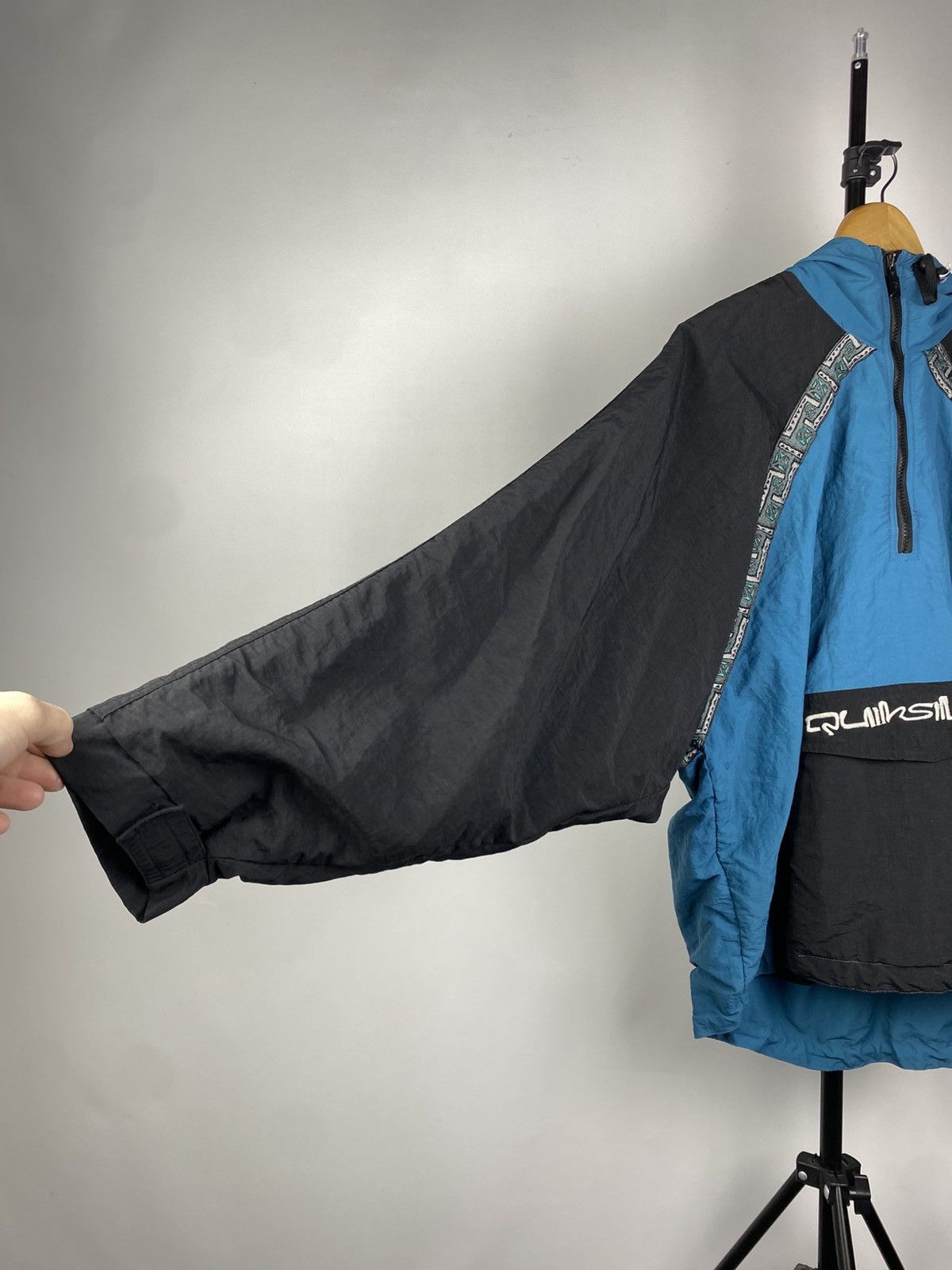 Quiksilver × Vintage Vintage 90s Quiksilver Central big Logo Ski Jacket Anorak Size US M / EU 48-50 / 2 - 2 Thumbnail