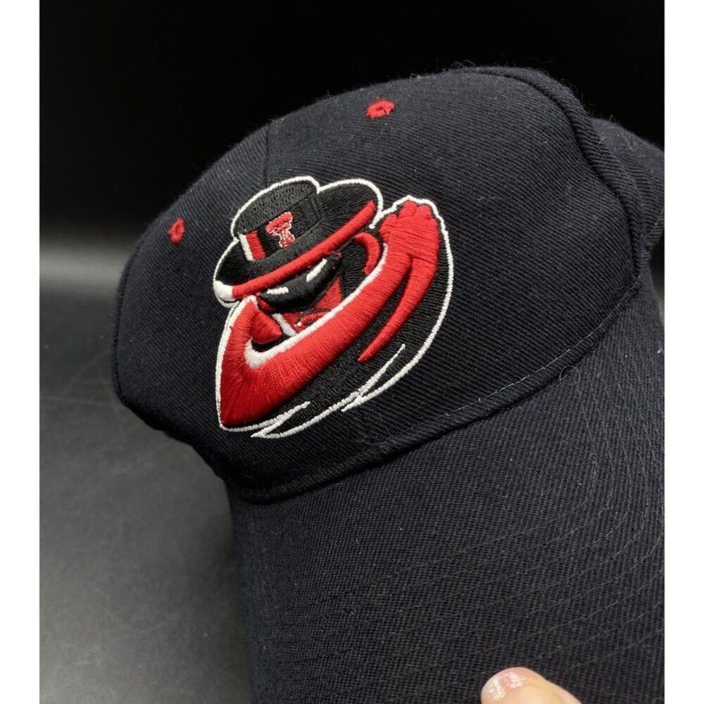 Zephyr Zephyr Brand Black Texas Tech Fitted Hat 7 1/4 Embroidery R Size ONE SIZE - 3 Thumbnail