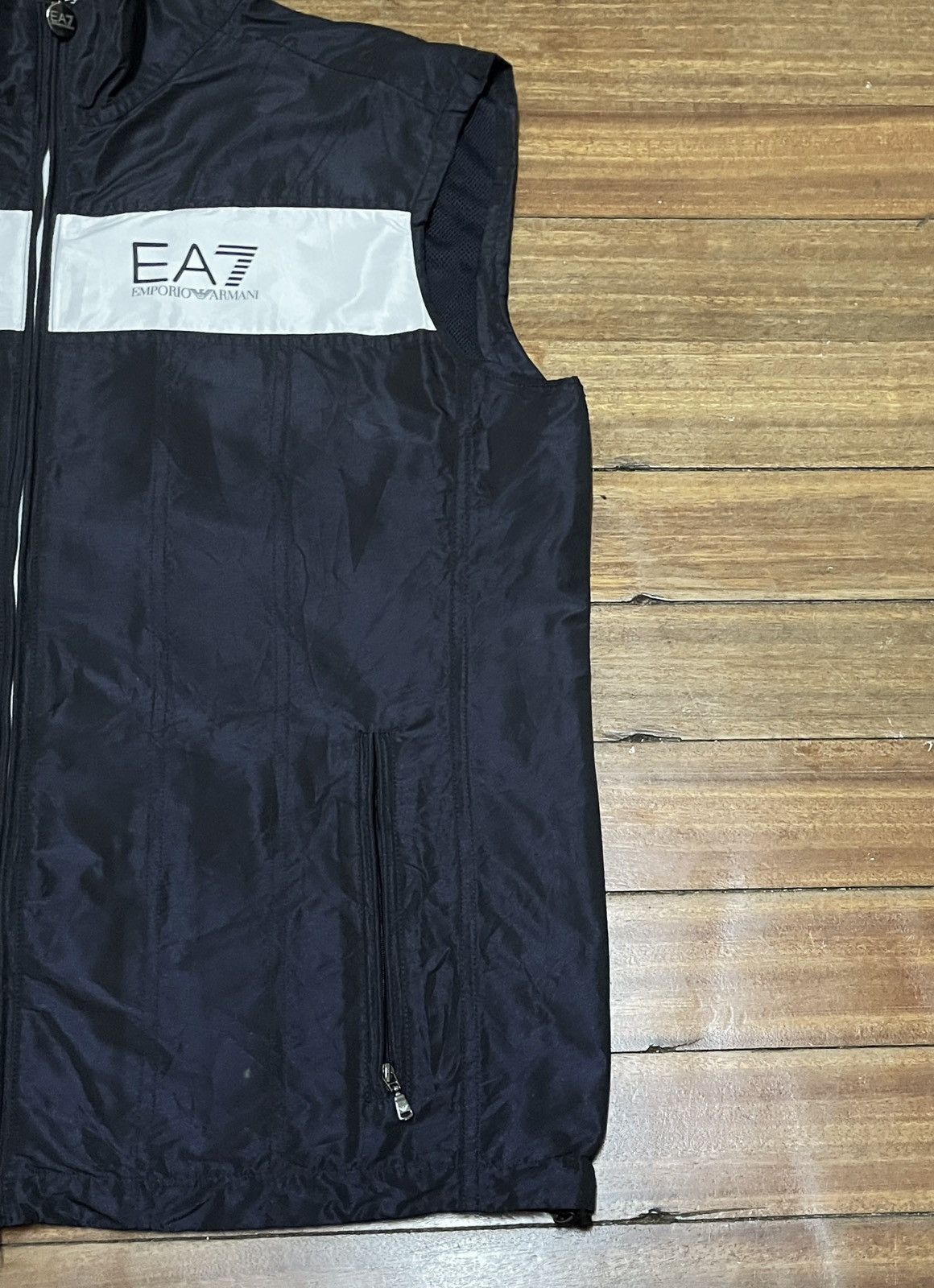 Emporio Armani × Vintage Rare Design Vintage Emporio Armani Waxed Vests 2000s Size US XXL / EU 58 / 5 - 6 Thumbnail