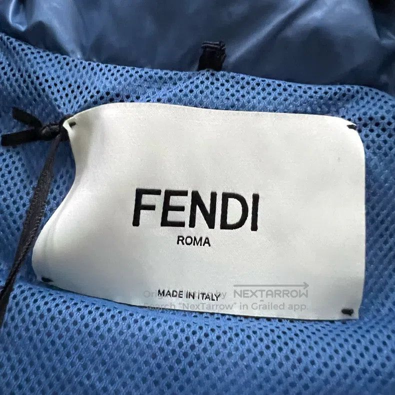 Fendi Fendi Blue Logo Printed Jacket Size XS / US 0-2 / IT 36-38 - 3 Thumbnail