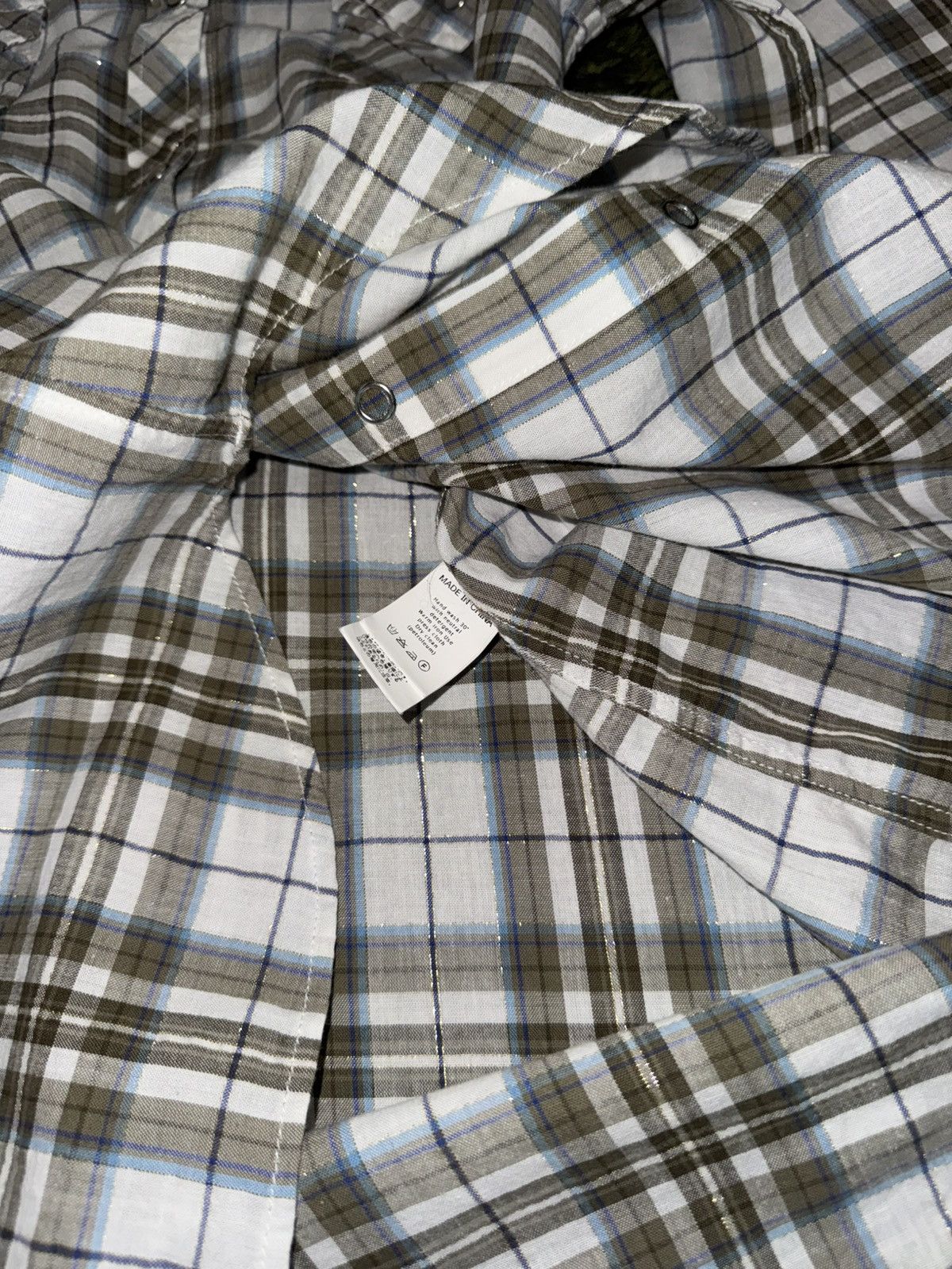 United Arrows [40] United Arrows GLR Glitter Check Western Shirt Size US S / EU 44-46 / 1 - 6 Thumbnail