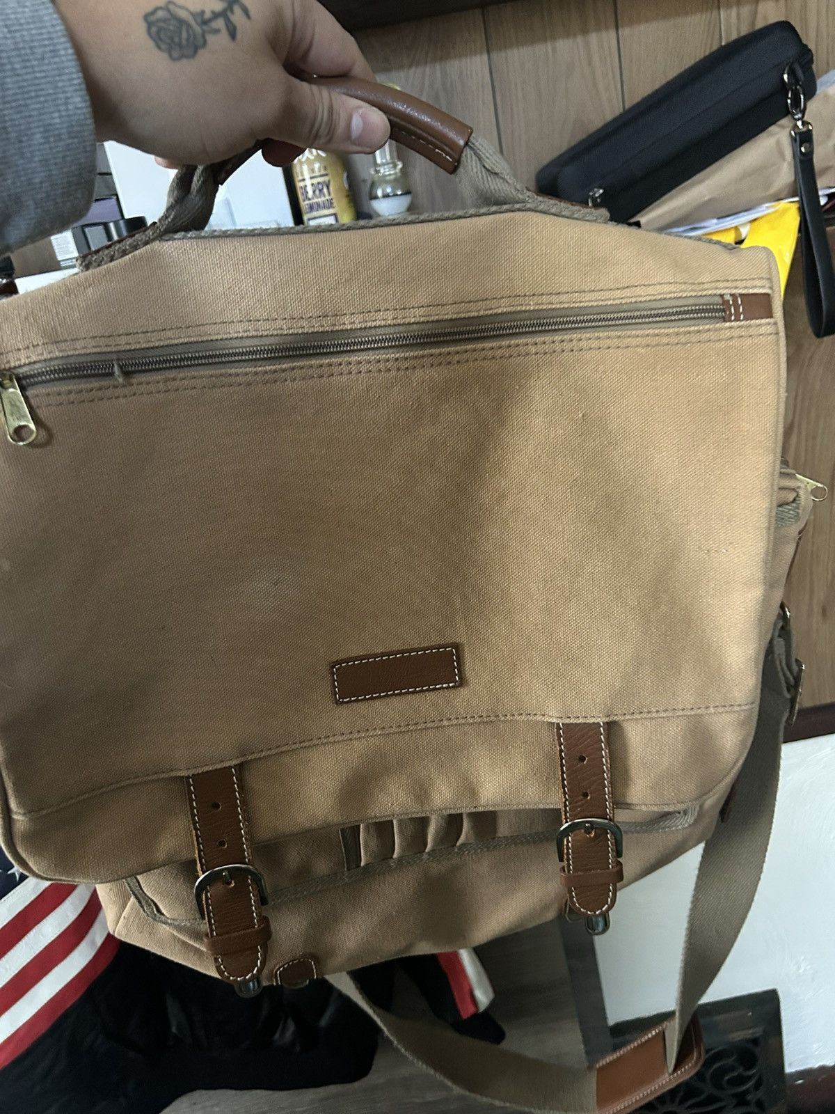 Vintage Canvas messenger bag Size ONE SIZE - 1 Thumbnail