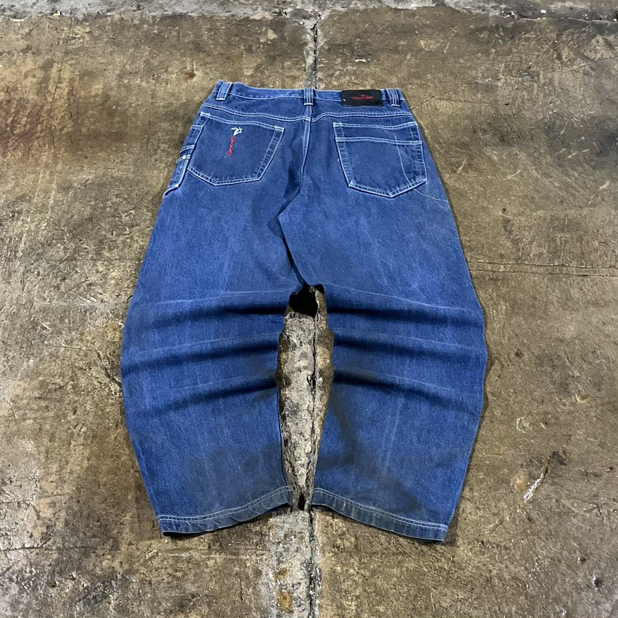 Fubu × JNCO × Vintage Crazy Vintage Y2K FUBU Carpenter Jeans Baggy Skater Unique Size US 34 / EU 50 - 1 Thumbnail