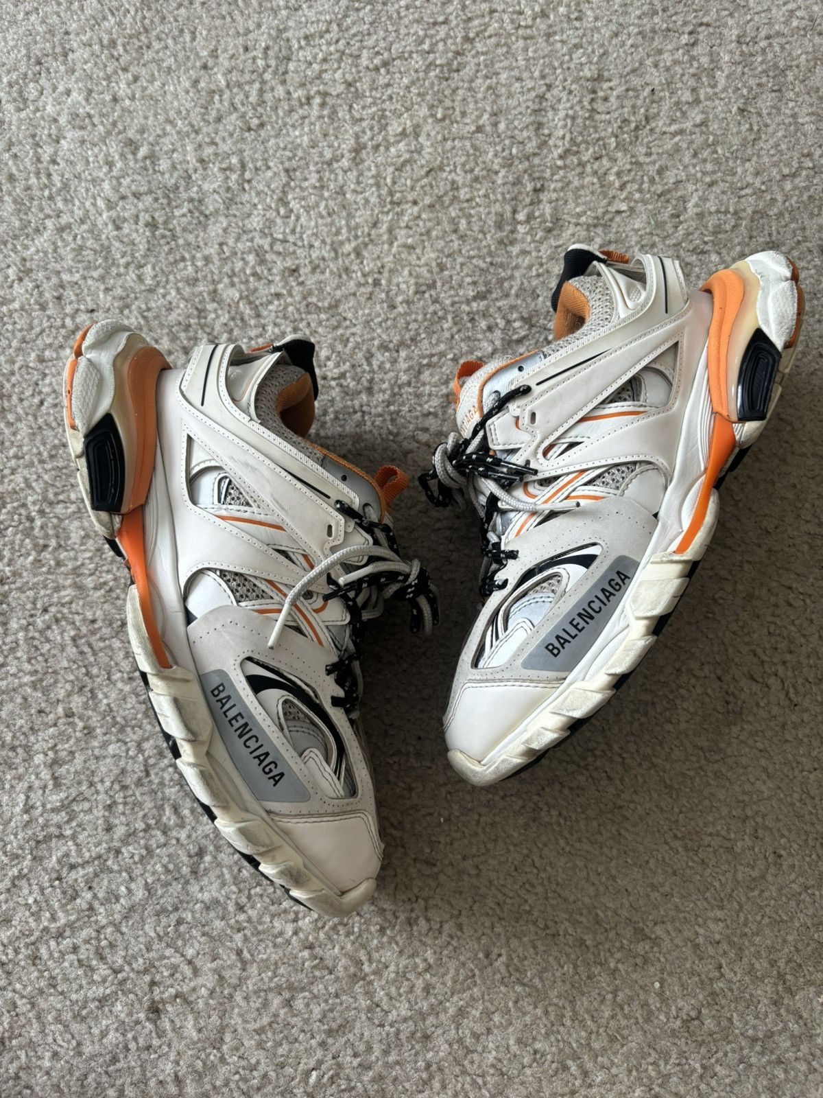 Balenciaga Balenciaga Tracks Orange/White Size US 7 / EU 40 - 2 Thumbnail