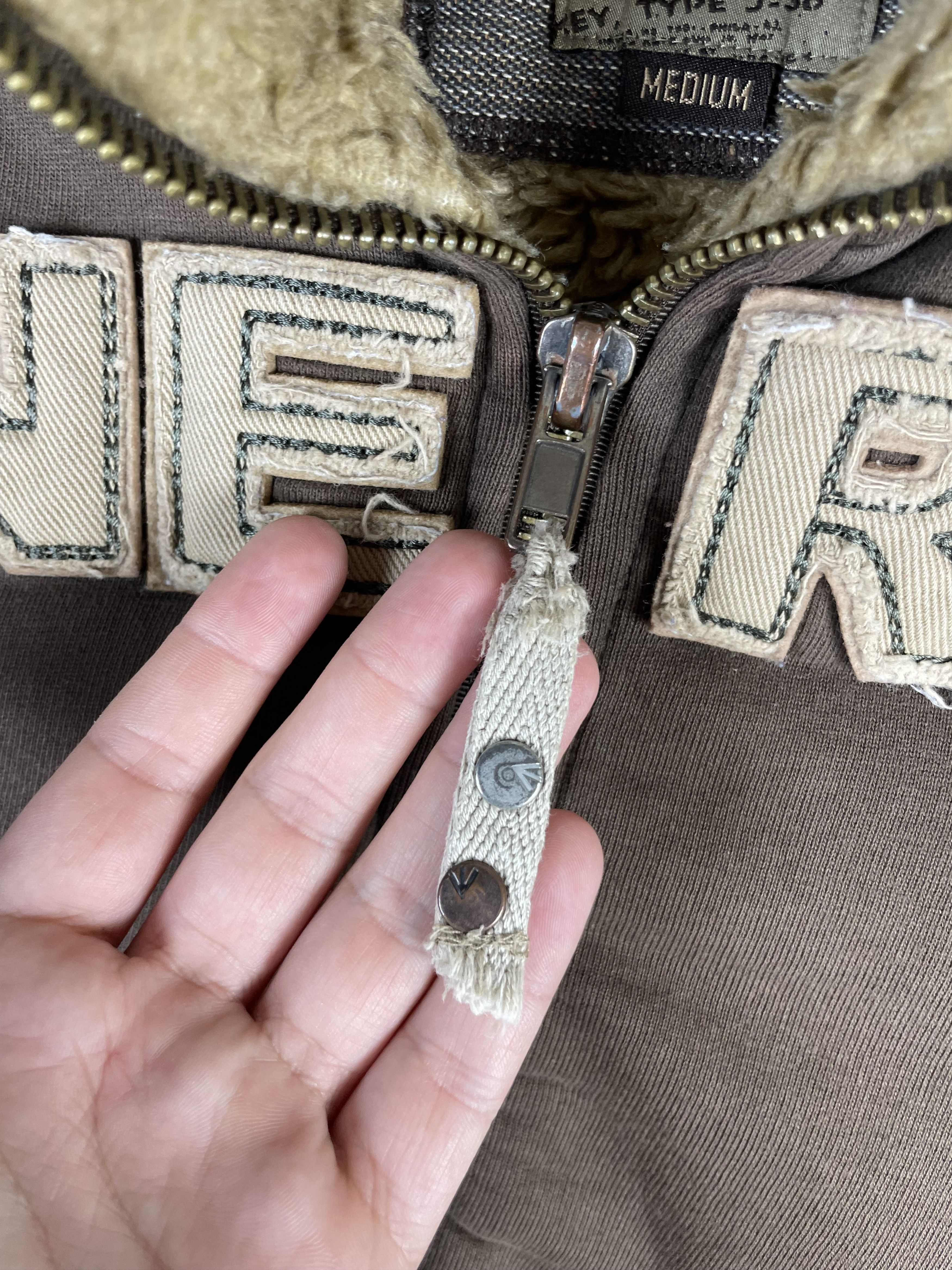 Energie Vintage Faux Fur Logo Energie by Miss Sixty Zip Hoodie Size US M / EU 48-50 / 2 - 5 Thumbnail