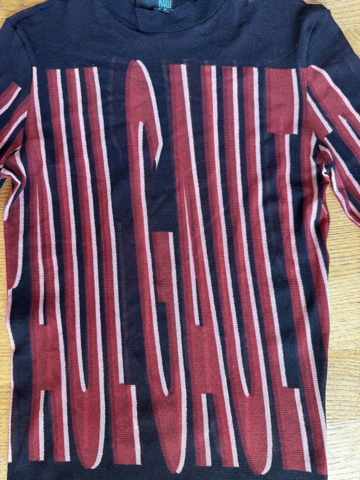 Jean Paul Gaultier JPG MAILLE 1994 Grail Big Letter Logo Size US L / EU 52-54 / 3 - 11 Thumbnail