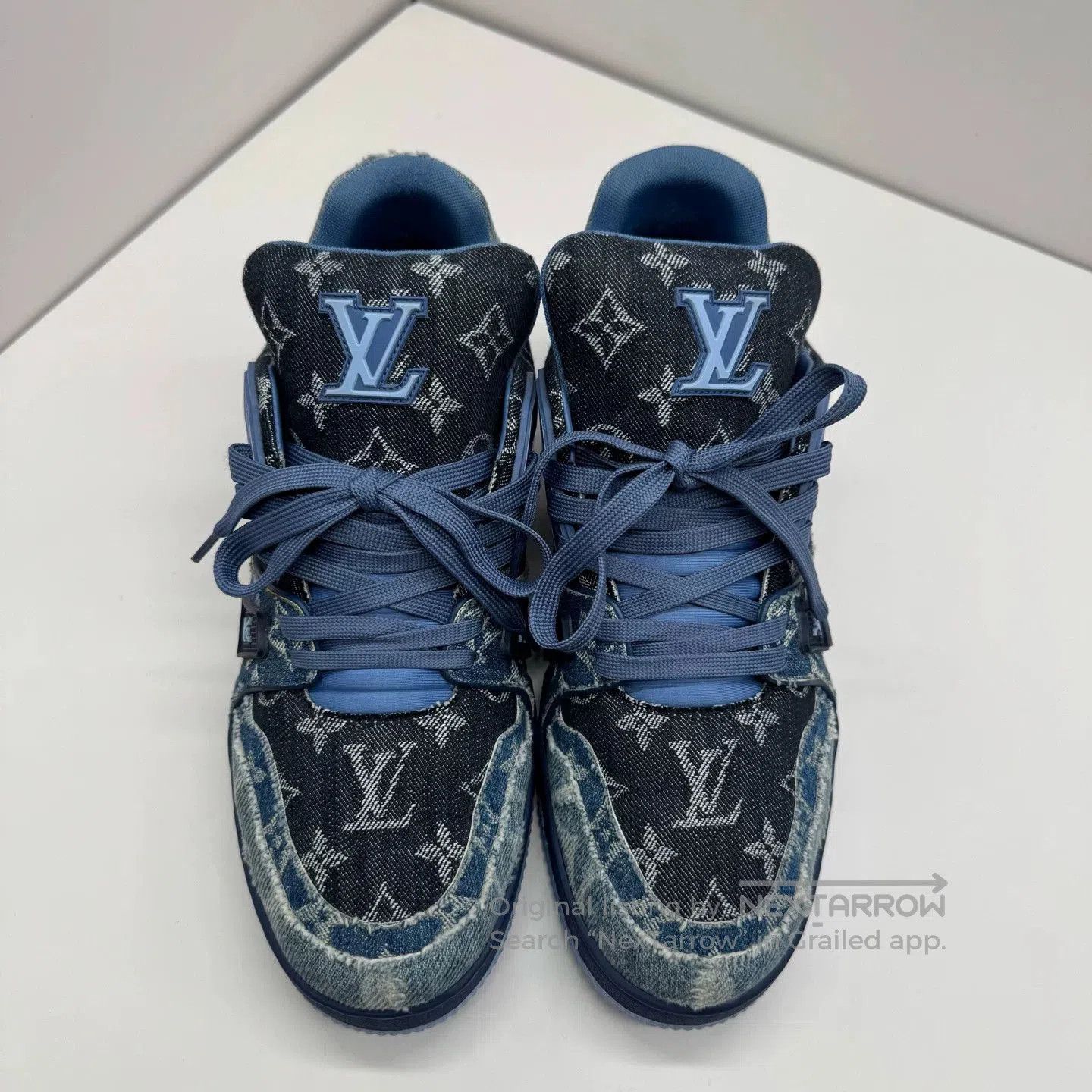 Louis Vuitton Louis Vuitton Denim Low-Top Sneakers. Size US 9 / EU 42 - 2 Thumbnail