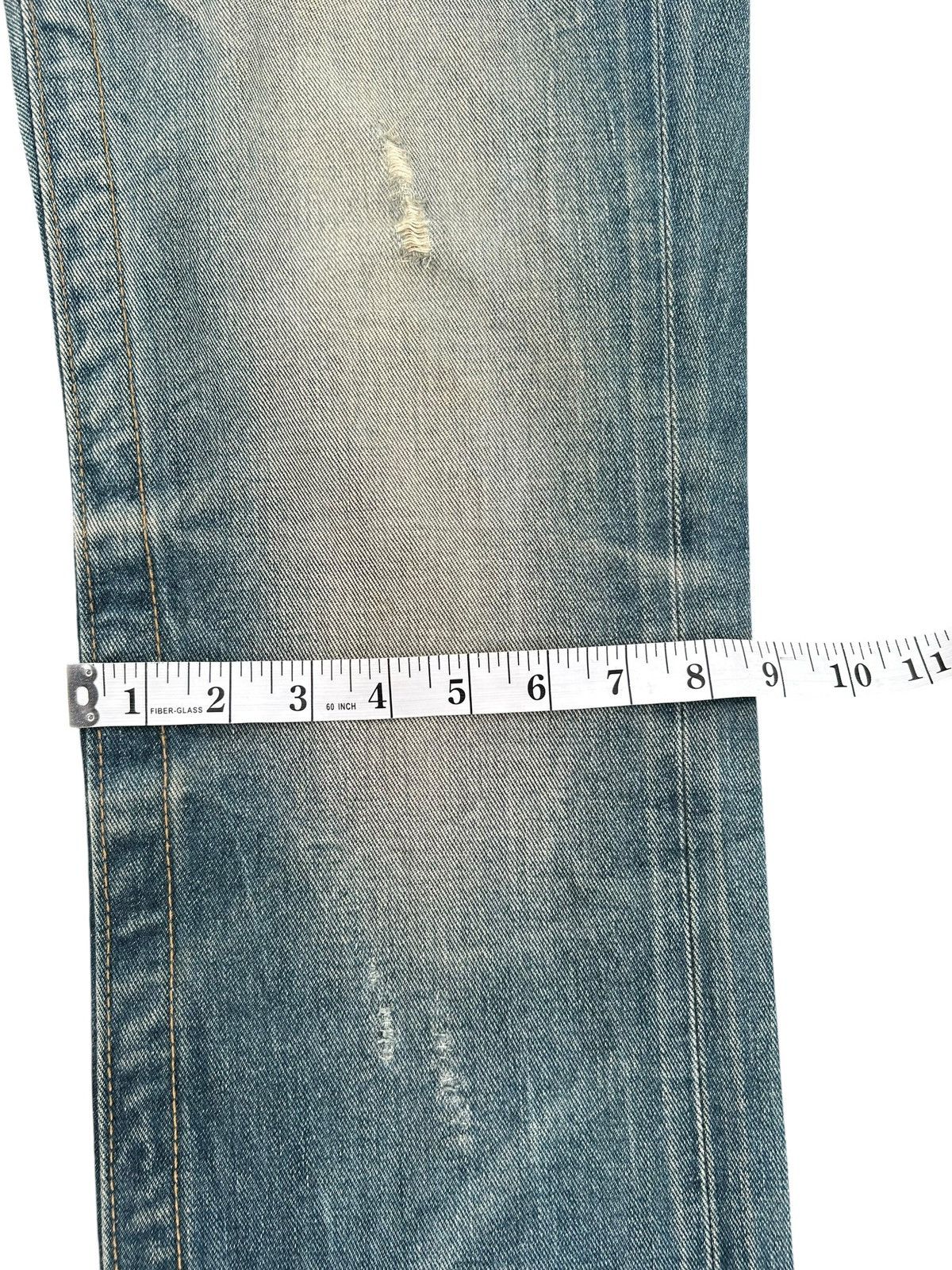 Kapital YOSHITOMO NARA LOLITA Exotic Vintage Distressed Denim Jeans Size US 34 / EU 50 - 24 Thumbnail
