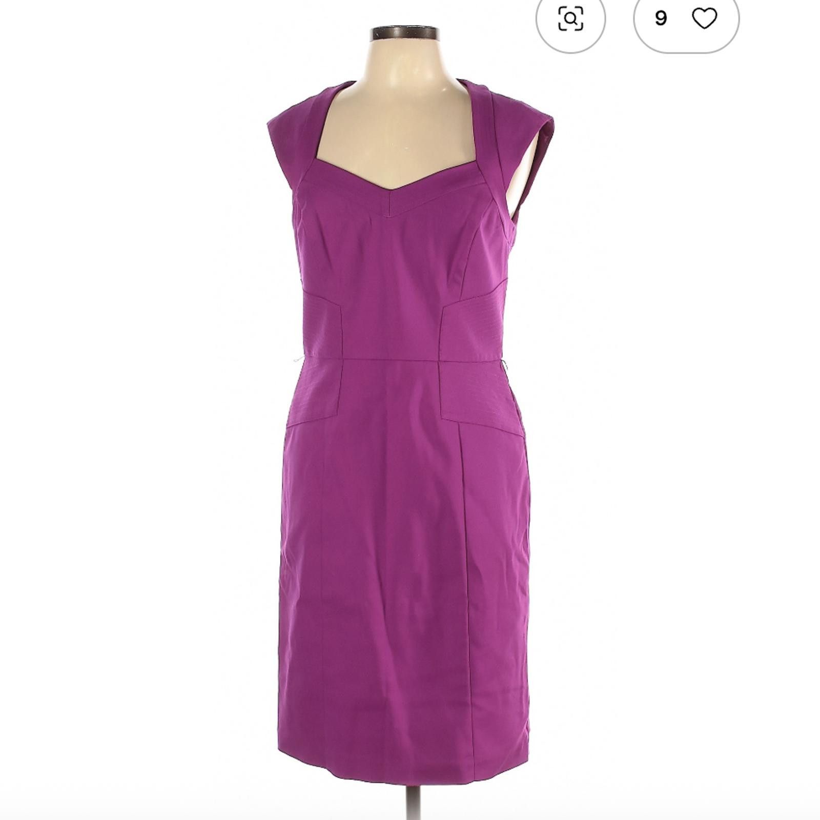 Other White House Black Market Purple Cocktail Dress Size 10 Size L / US 10 / IT 46 - 1 Thumbnail