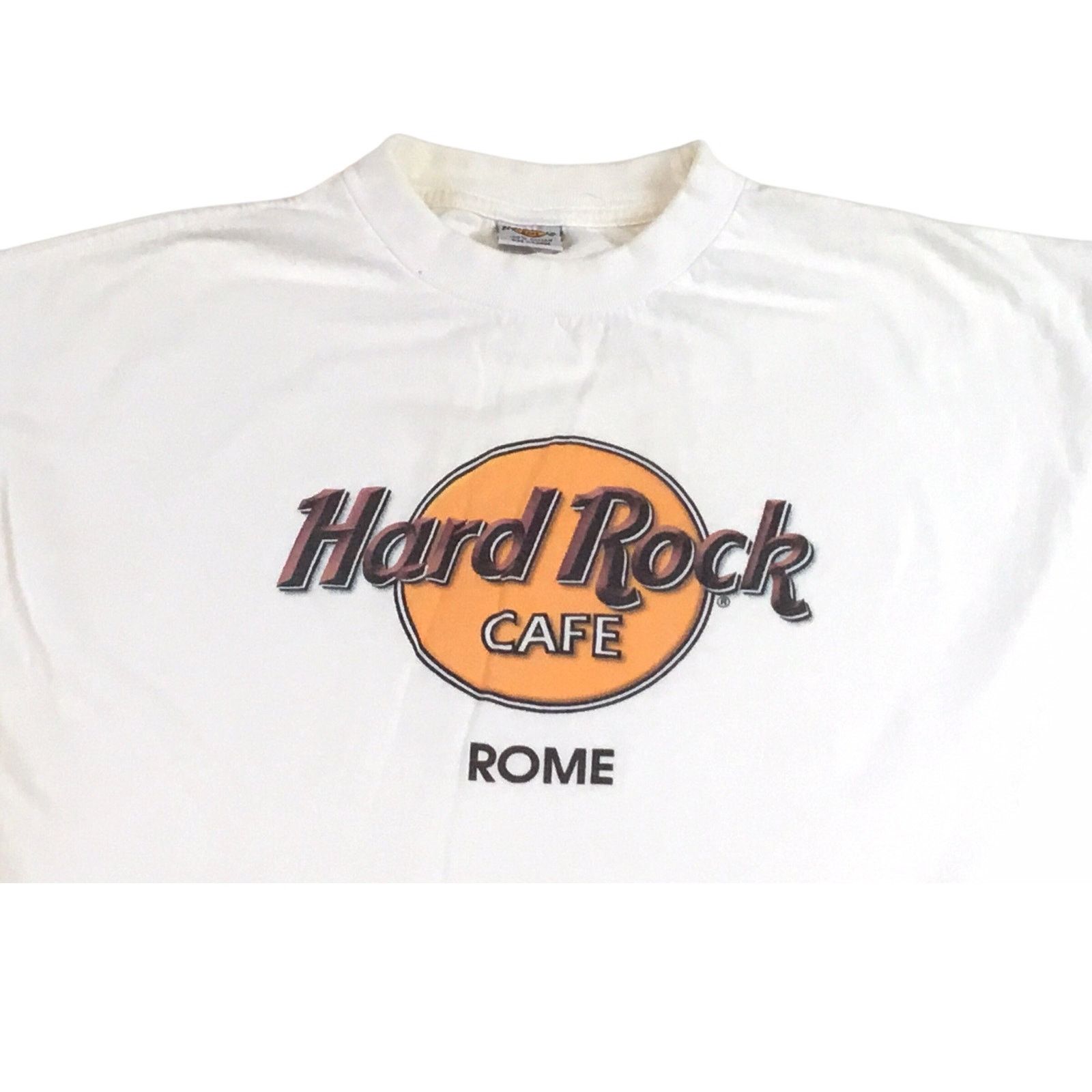 Hard Rock Cafe Hard Rock Cafe Classic Logo T-Shirt Rome Size X-Large Size US XL / EU 56 / 4 - 3 Thumbnail