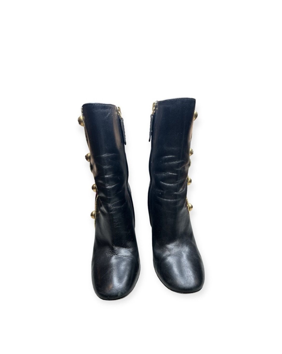 Gucci GUCCI Carly Sylvie Web Stripe Black Ankle Boots EU 38 US 8 Size US 8 / IT 38 - 5 Thumbnail