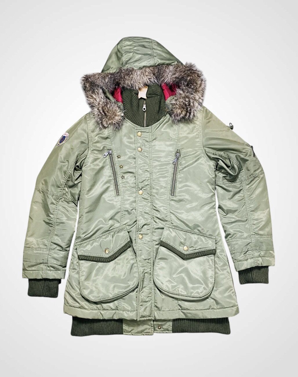Japanese Brand A09 Rare-Rosso Style Lab Fur Hoodie Jacket Size M / US 6-8 / IT 42-44 - 4 Thumbnail
