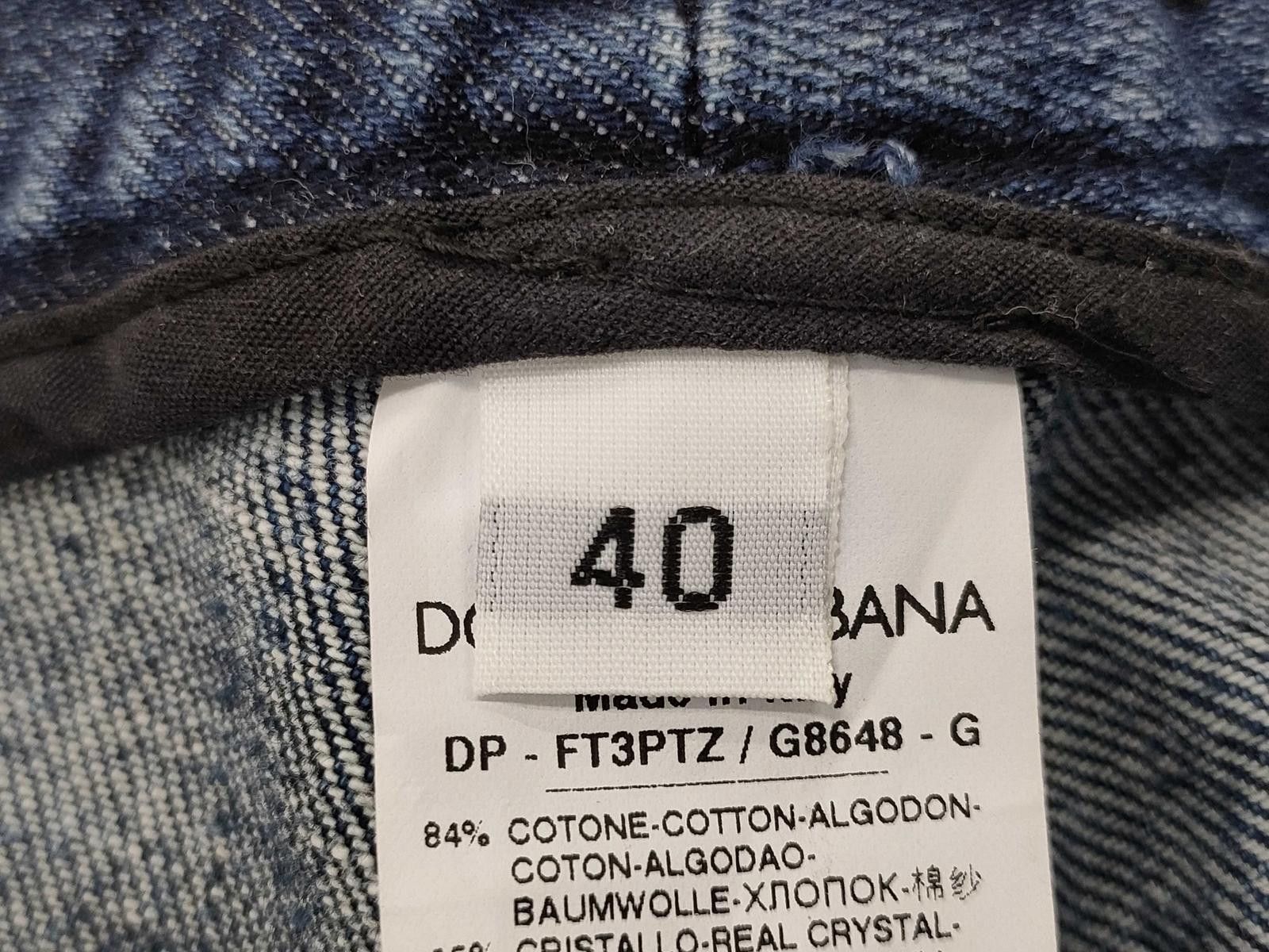 Dolce & Gabbana Dolce & Gabbana Jeweled Denim Jeans Size 30" / US 8 / IT 44 - 6 Thumbnail