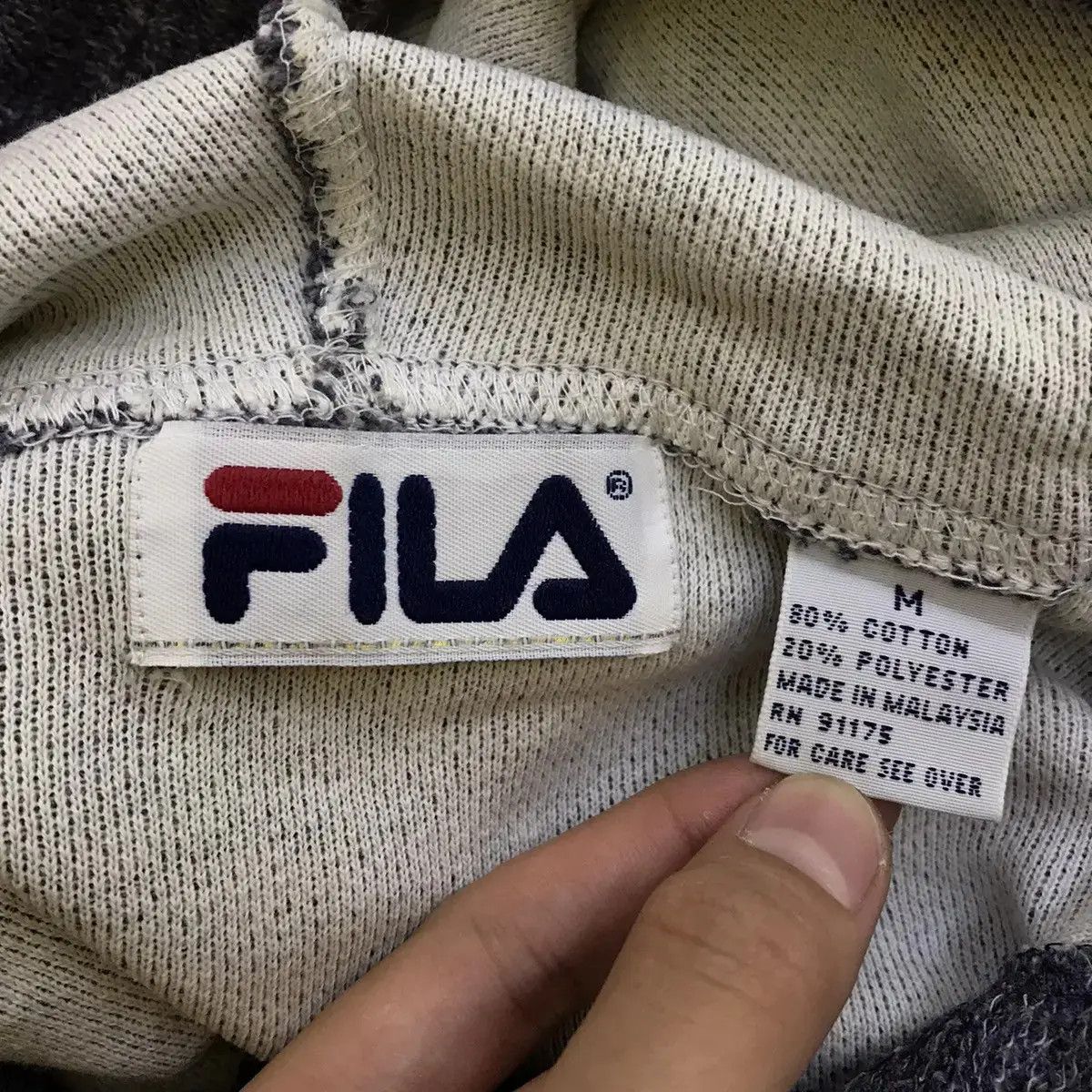 Fila × Vintage Vintage 90’ FILA ITALIA Embroidered Logo Hoodie Sweatshirt Size M / US 6-8 / IT 42-44 - 5 Thumbnail